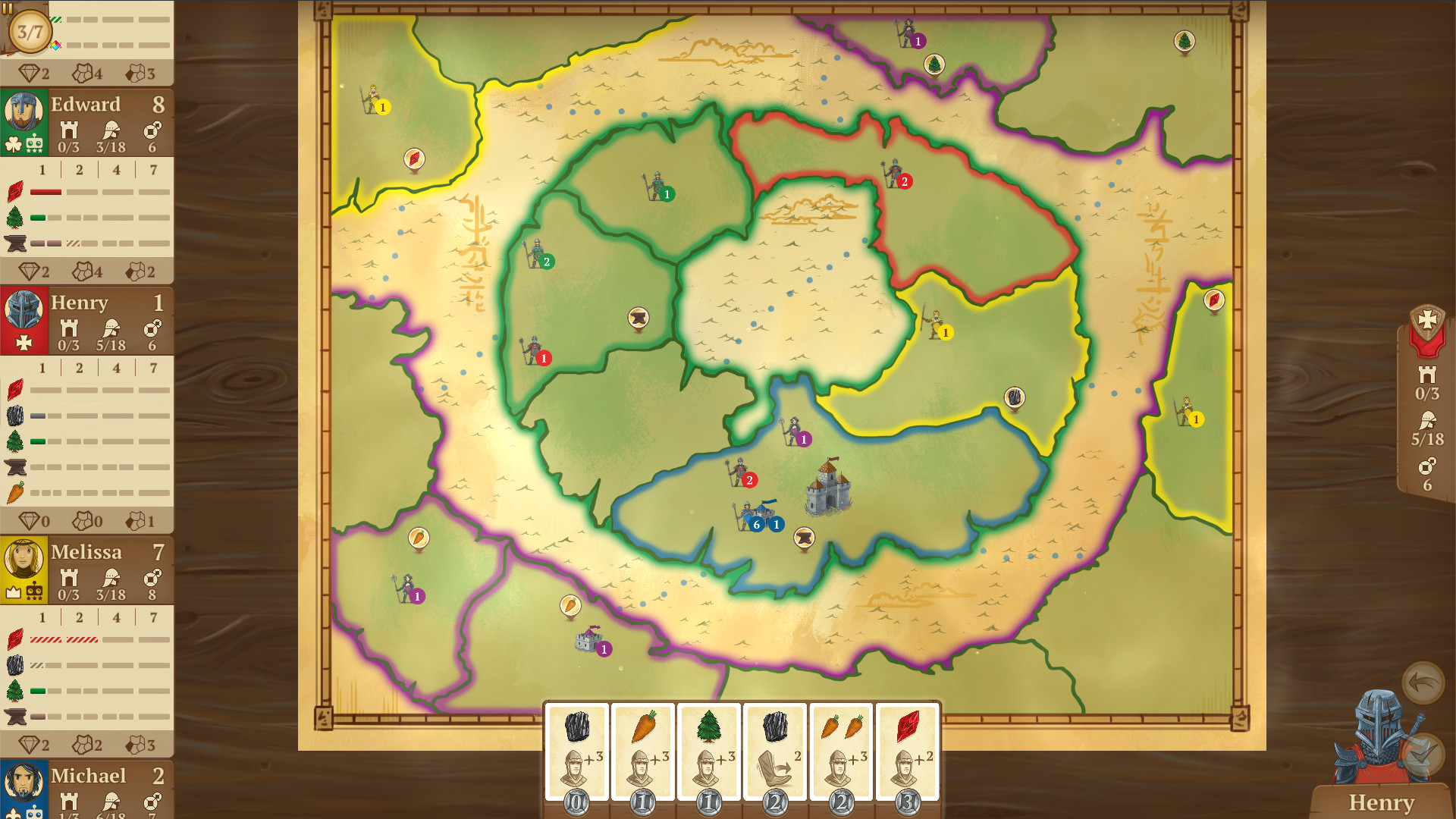 Eight-Minute Empire: Starfall Crater Map screenshot
