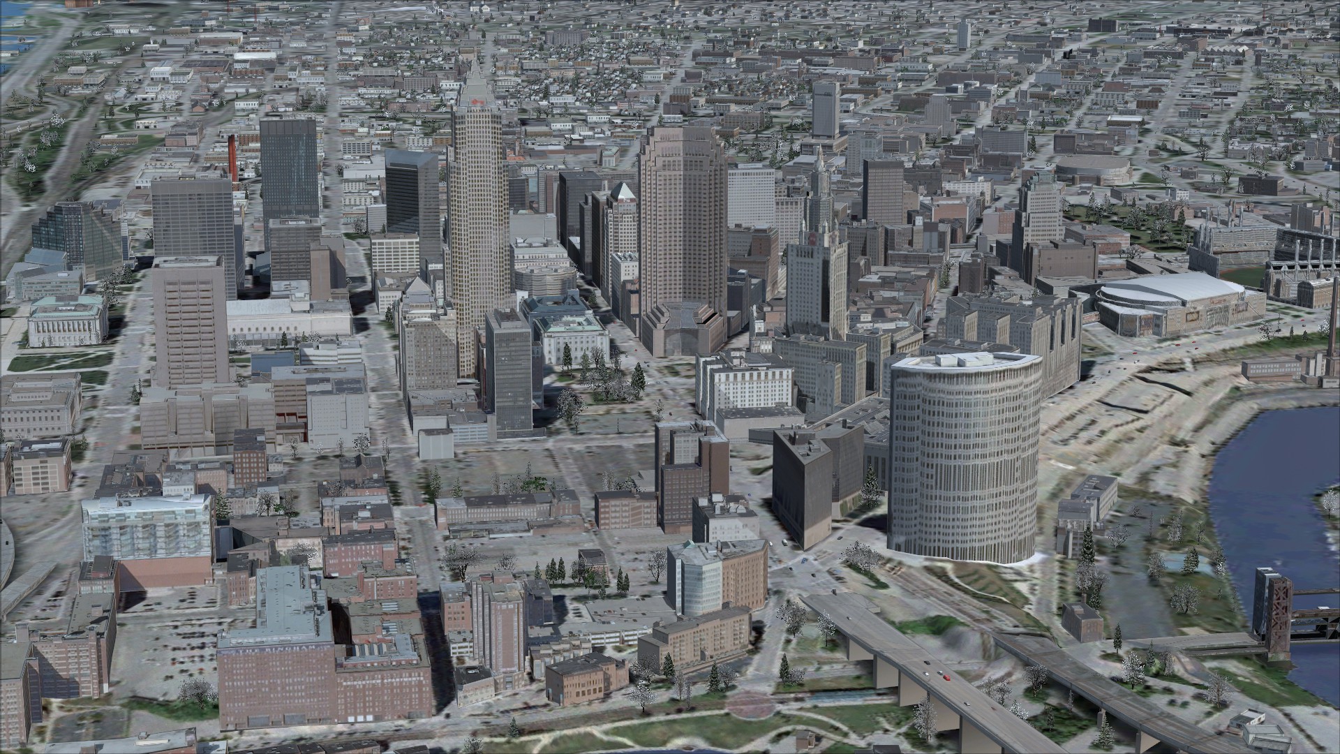 FSX Steam Edition: US Cities X: Cleveland Add-On screenshot