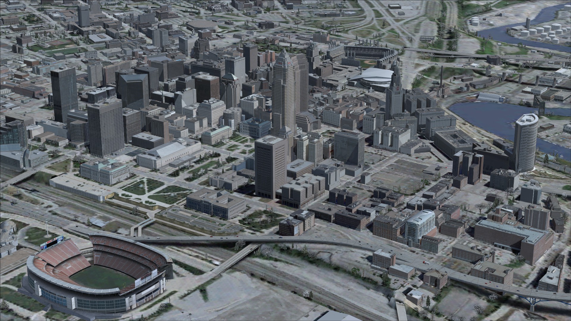 FSX Steam Edition: US Cities X: Cleveland Add-On screenshot