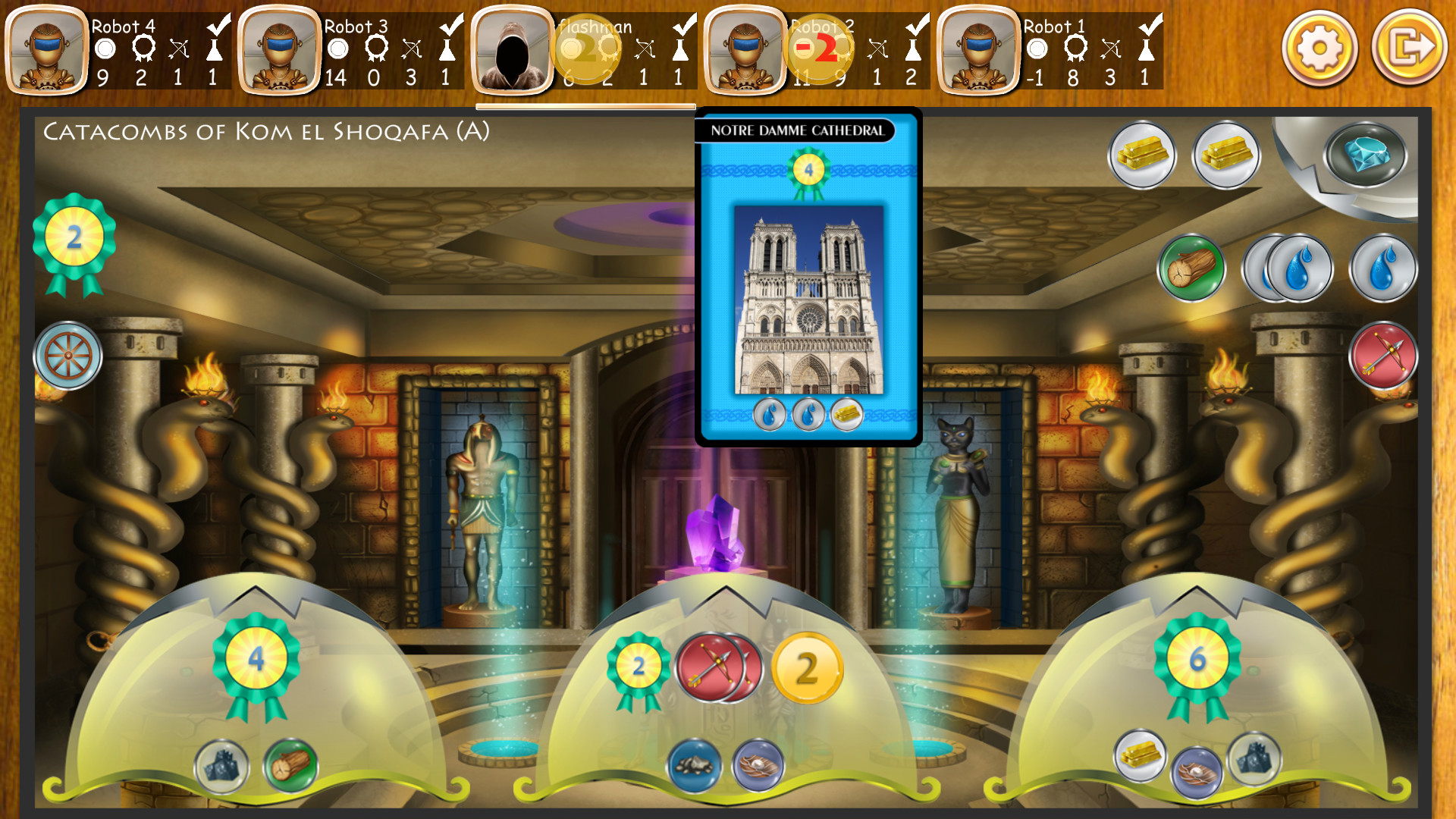 Mystic Miracles - Strategy card board game screenshot