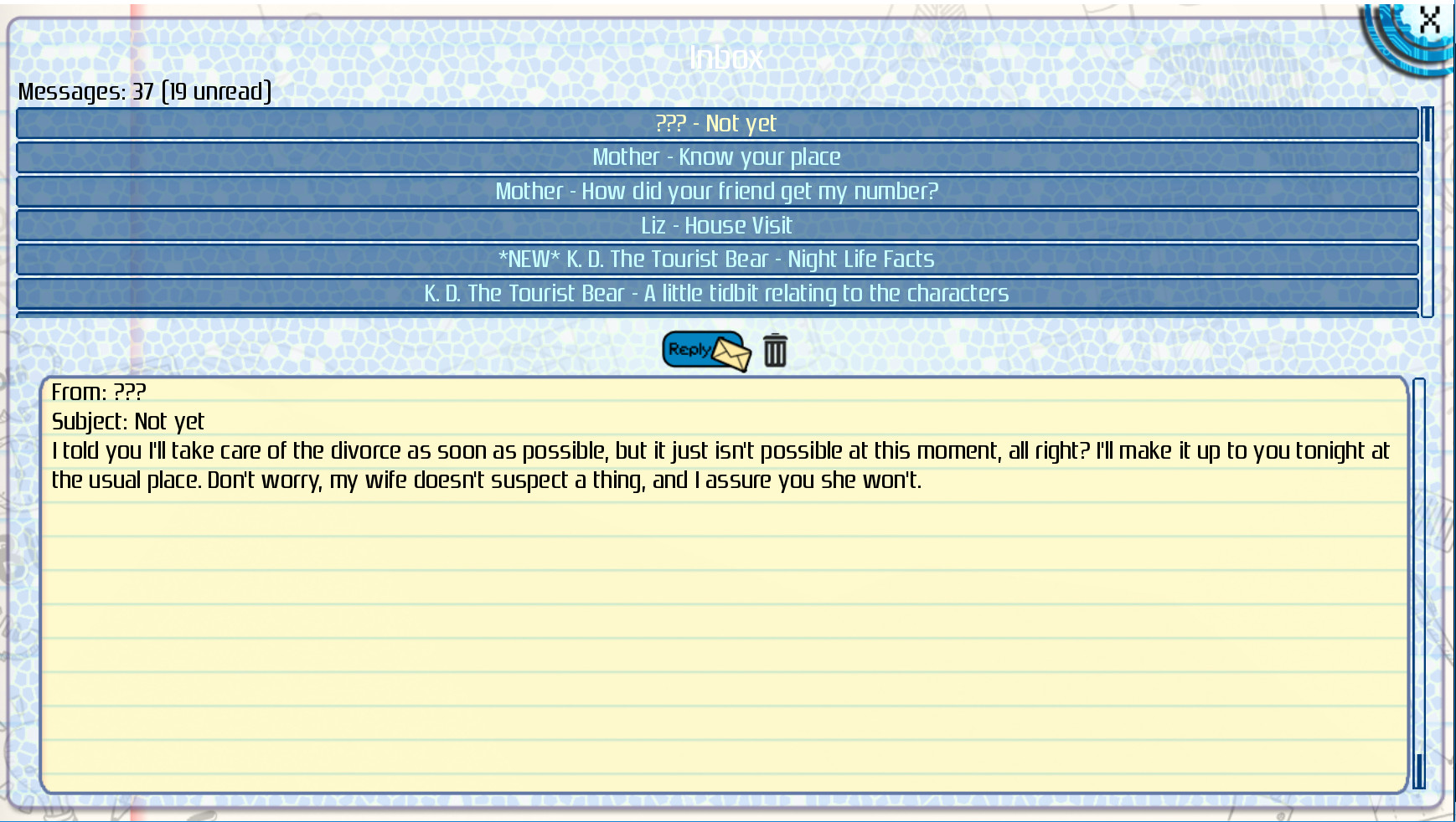 AMPLITUDE: A Visual Novel screenshot