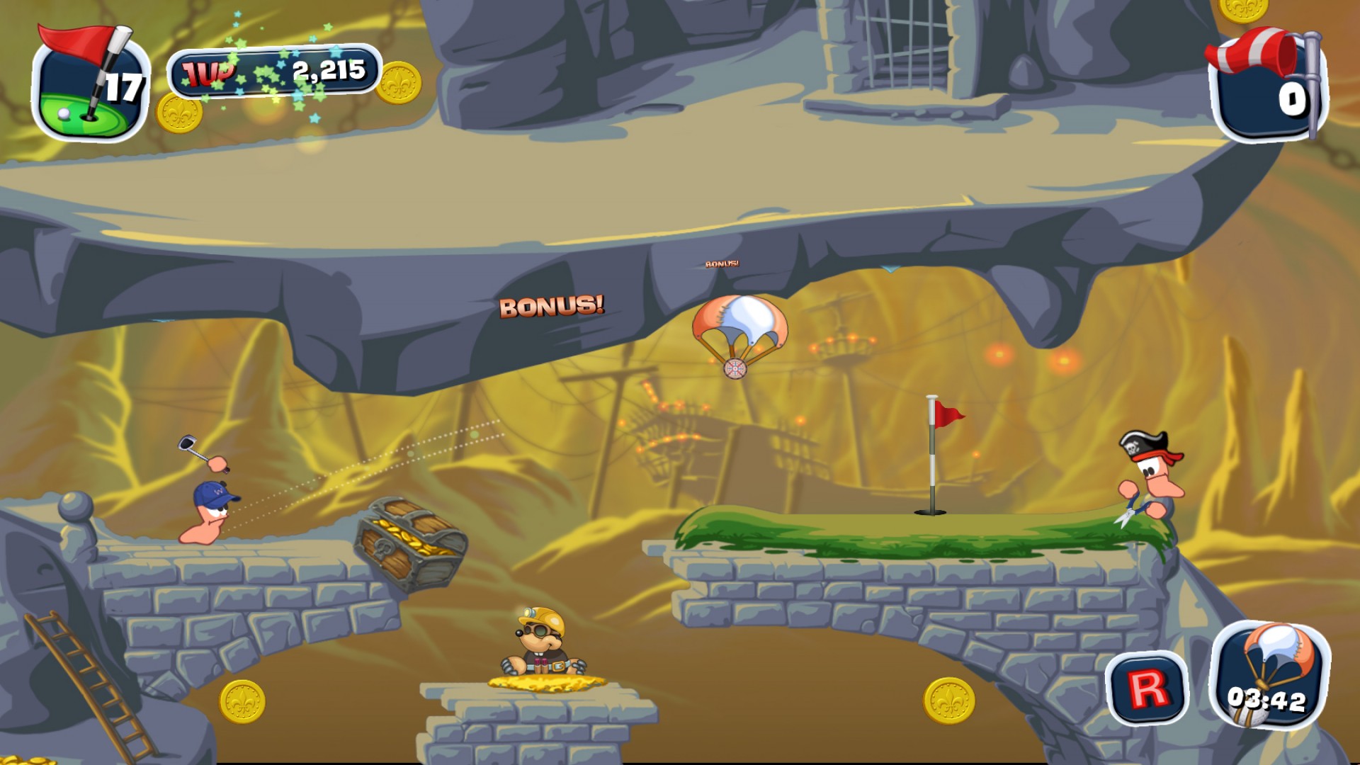 Worms Crazy Golf screenshot
