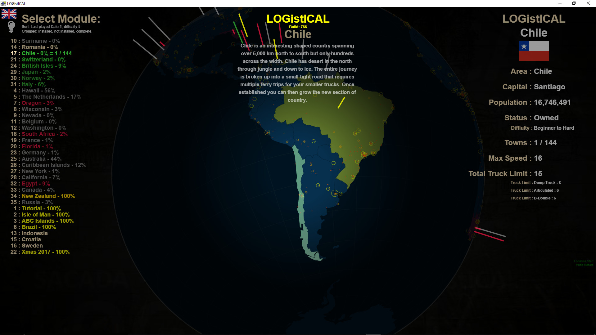 LOGistICAL: Chile screenshot