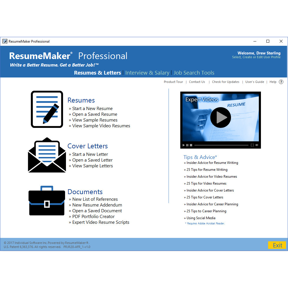 ResumeMaker Professional Deluxe 20 screenshot