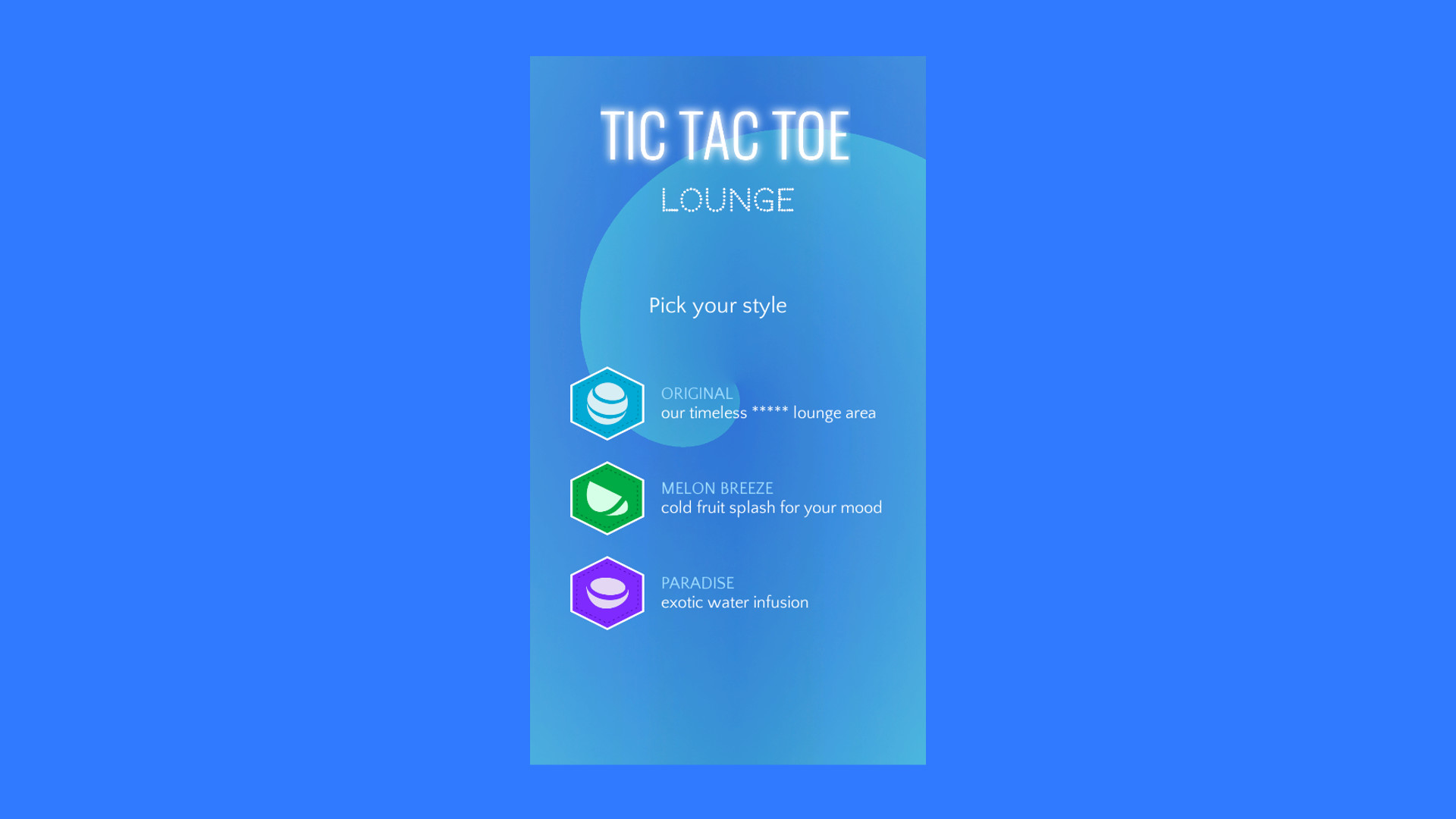 Tic Tac Toe LOUNGE screenshot