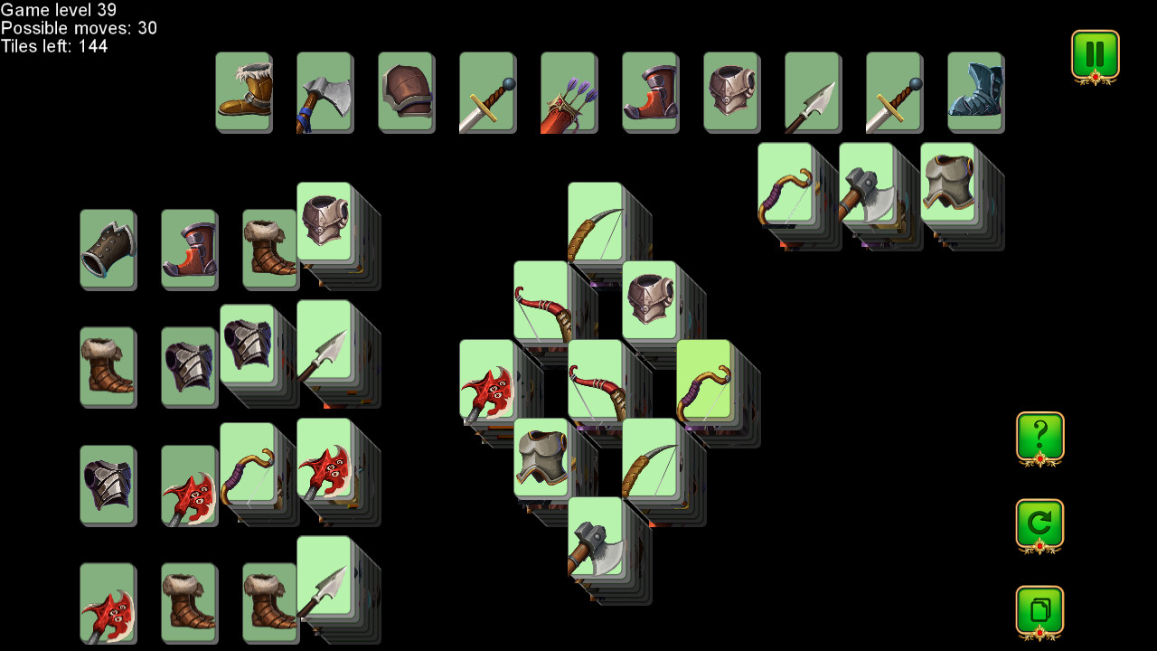 Weapon and Armor: Mahjong screenshot