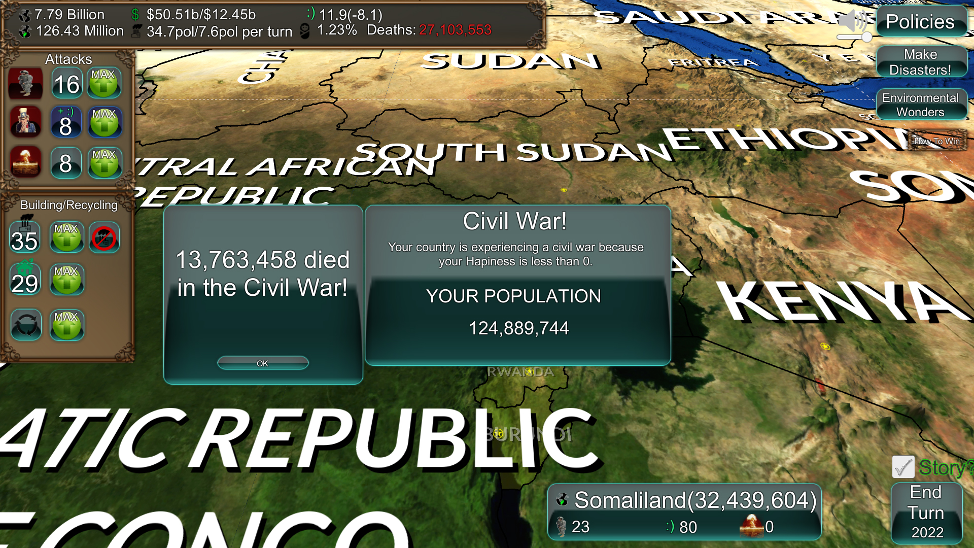 Depopulation screenshot