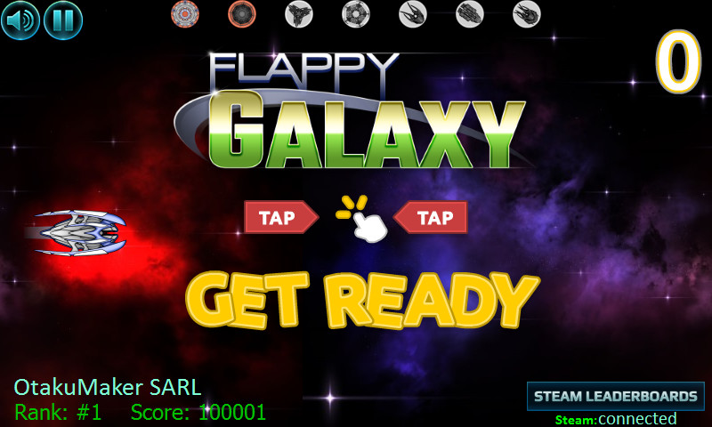 Flappy Galaxy screenshot