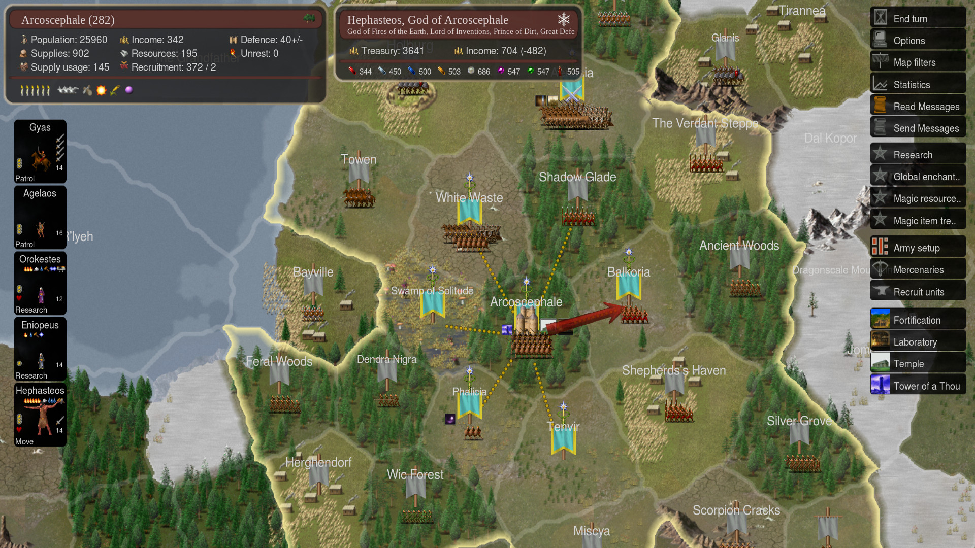 Dominions 5 - Warriors of the Faith screenshot