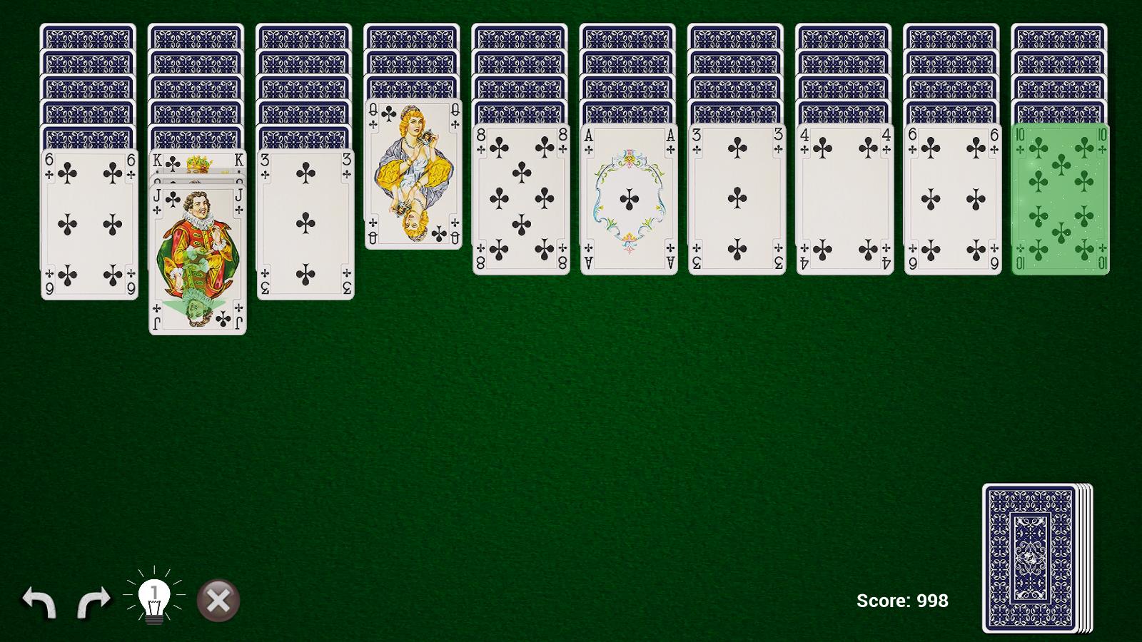 Casual Spider Solitaire screenshot