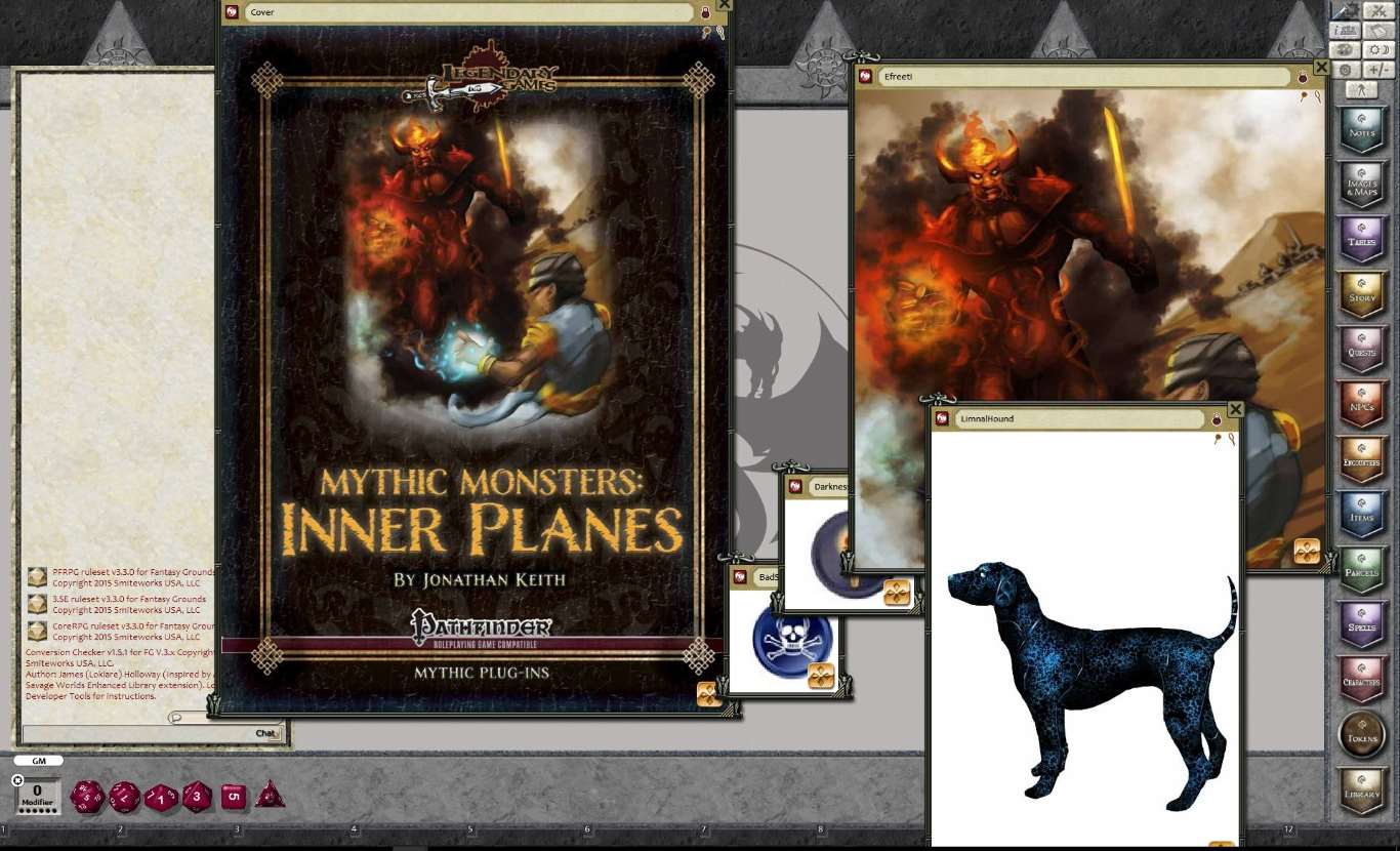 Fantasy Grounds - Mythic Monster #7: Inner Planes (PFRPG) screenshot