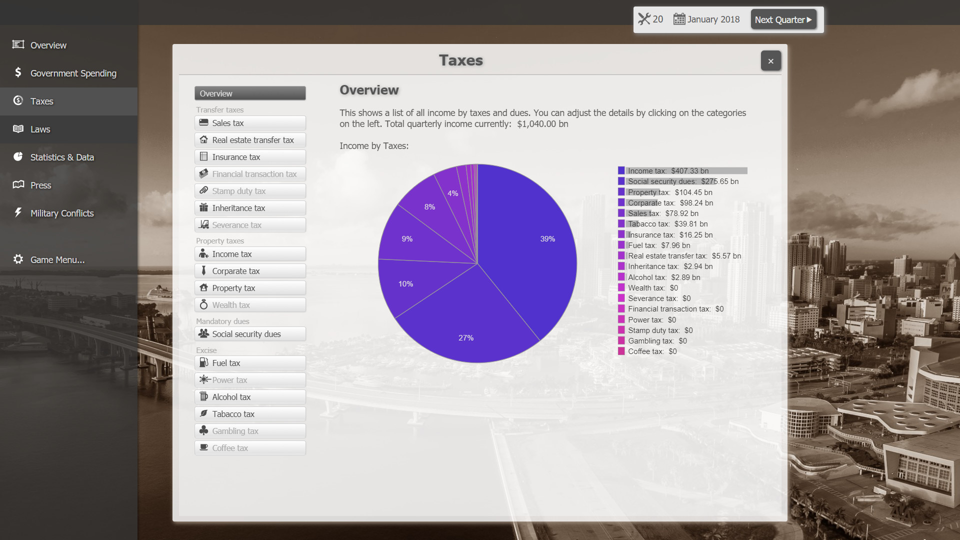 Government Simulator screenshot