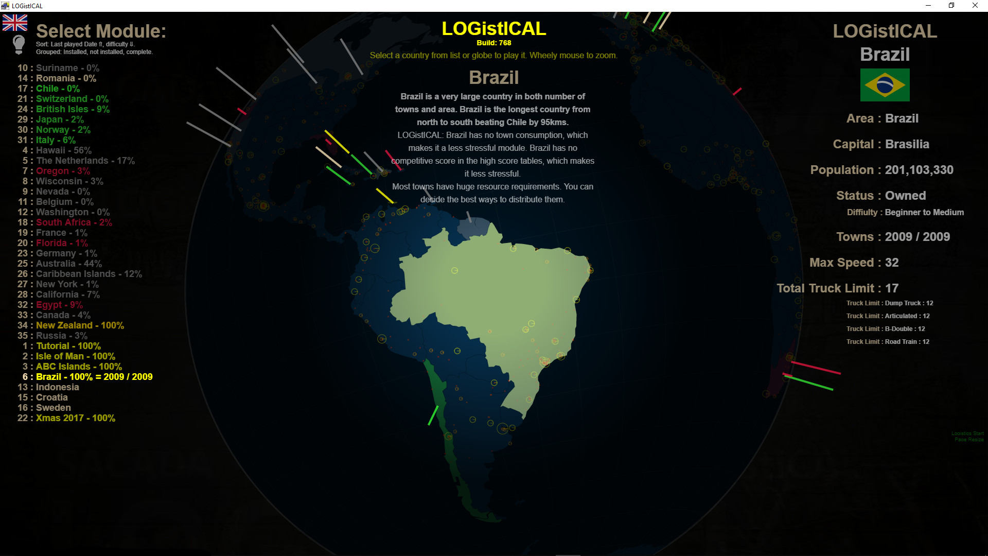 LOGistICAL: Brazil screenshot