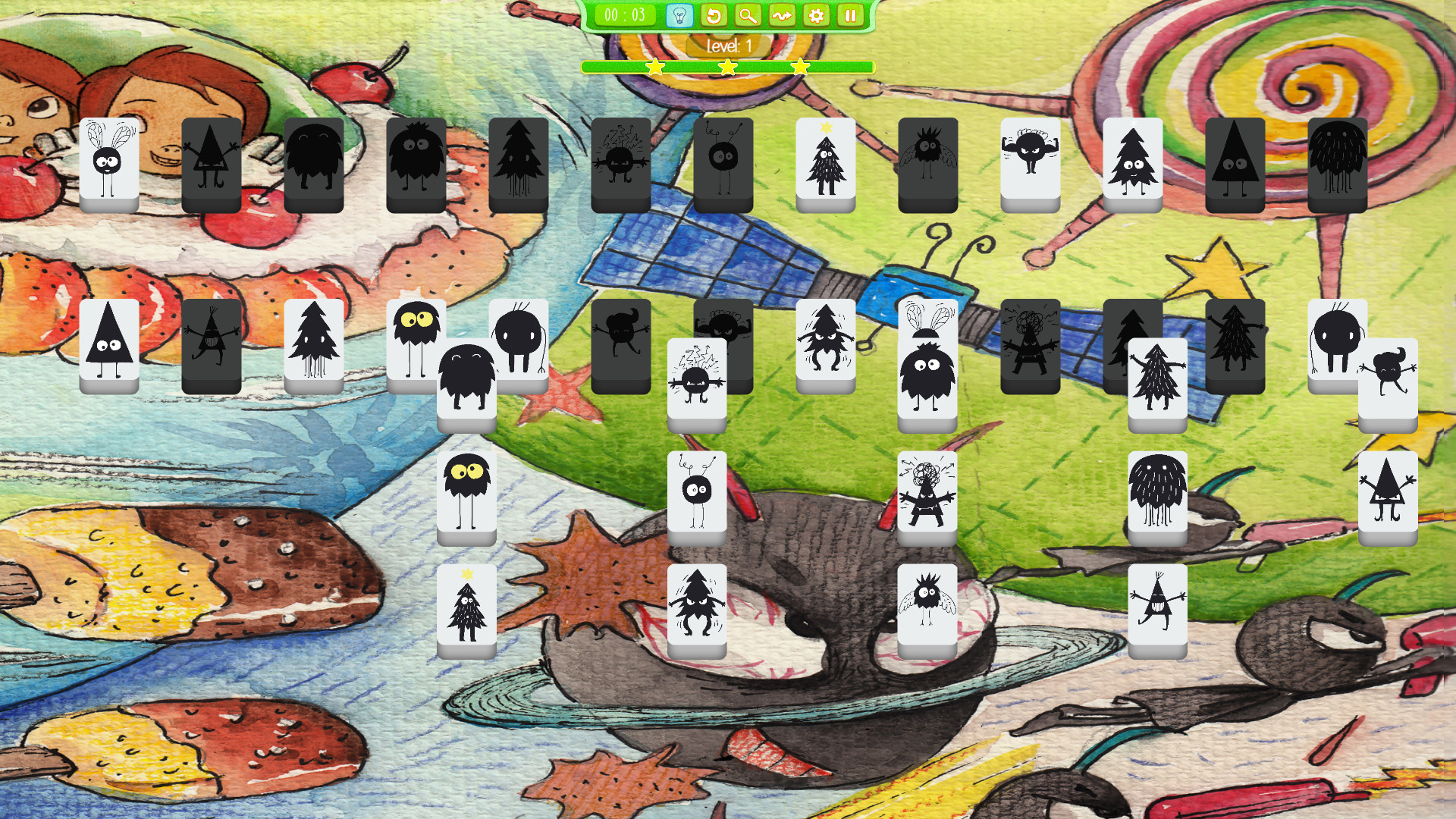 Mahjong Solitaire - Monsters Pack 2 screenshot