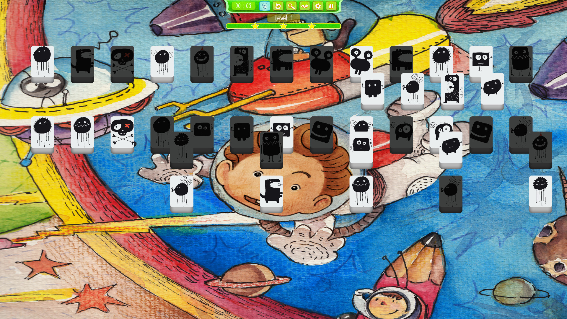 Mahjong Solitaire - Monsters Pack 2 screenshot