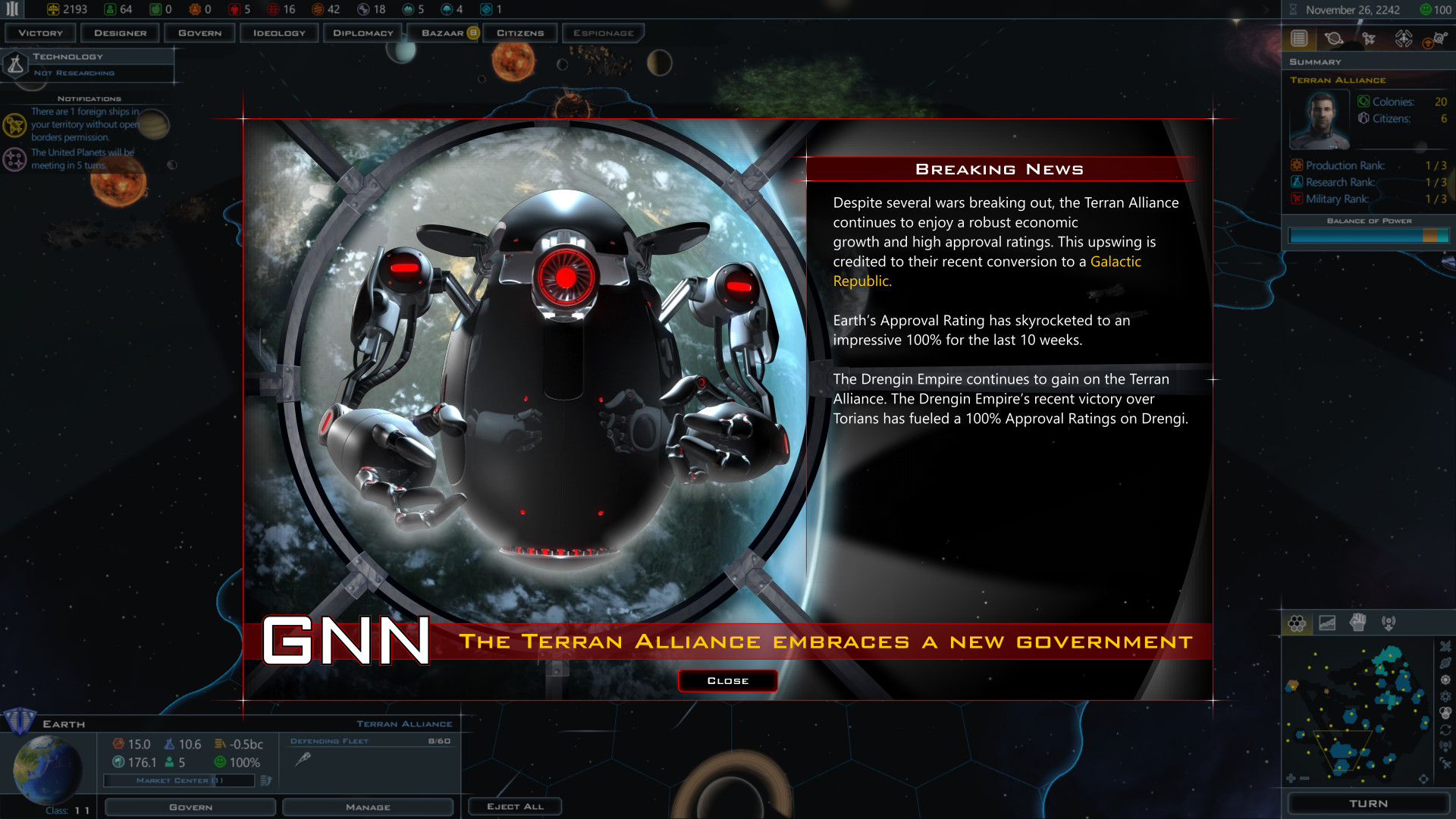 Galactic Civilizations III: Intrigue Expansion screenshot
