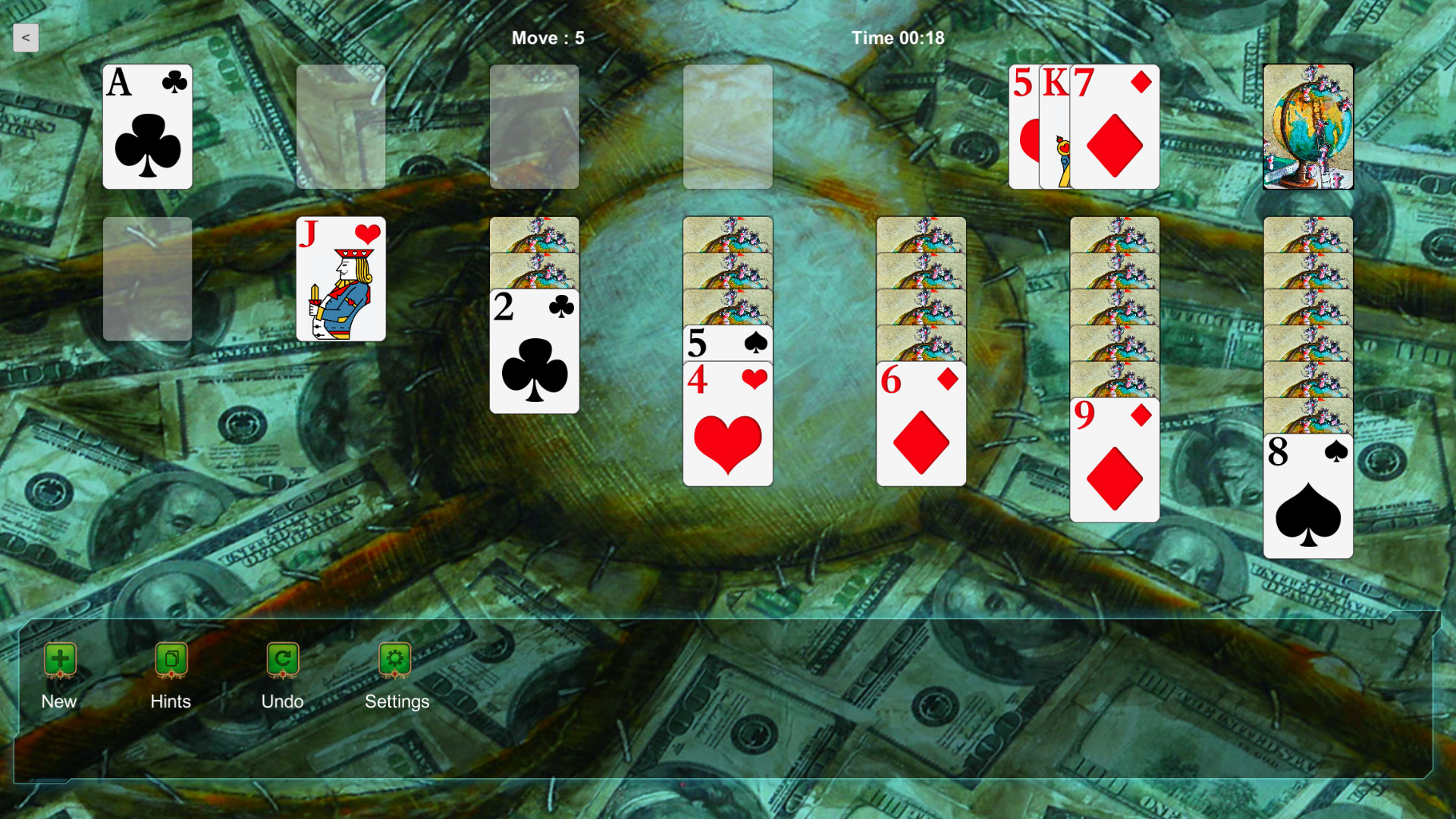 Klondike Solitaire Kings - Money Cat screenshot
