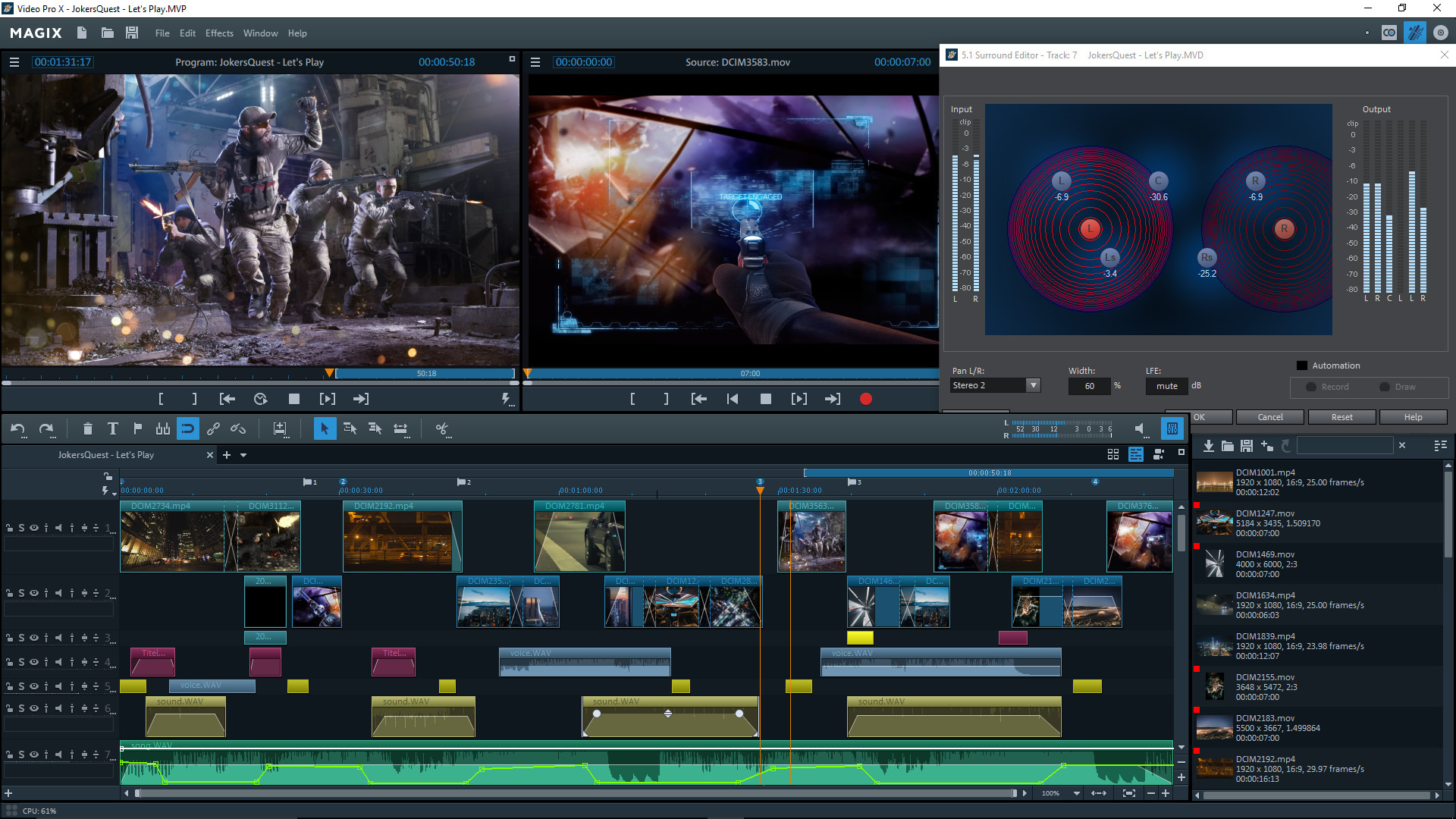 MAGIX Video Pro X9 Steam Edition screenshot