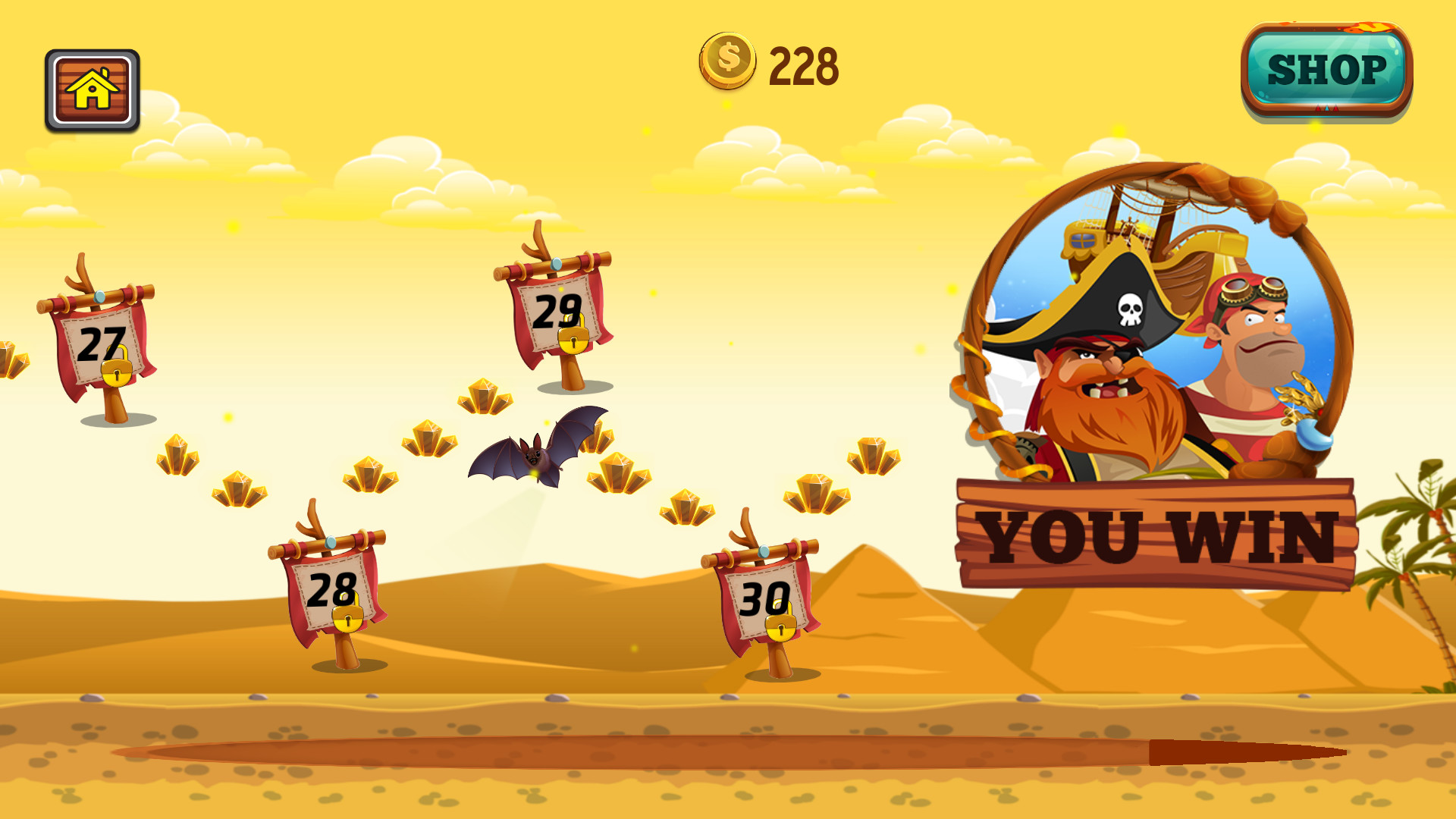 Captain vs Sky Pirates - Pyramids screenshot