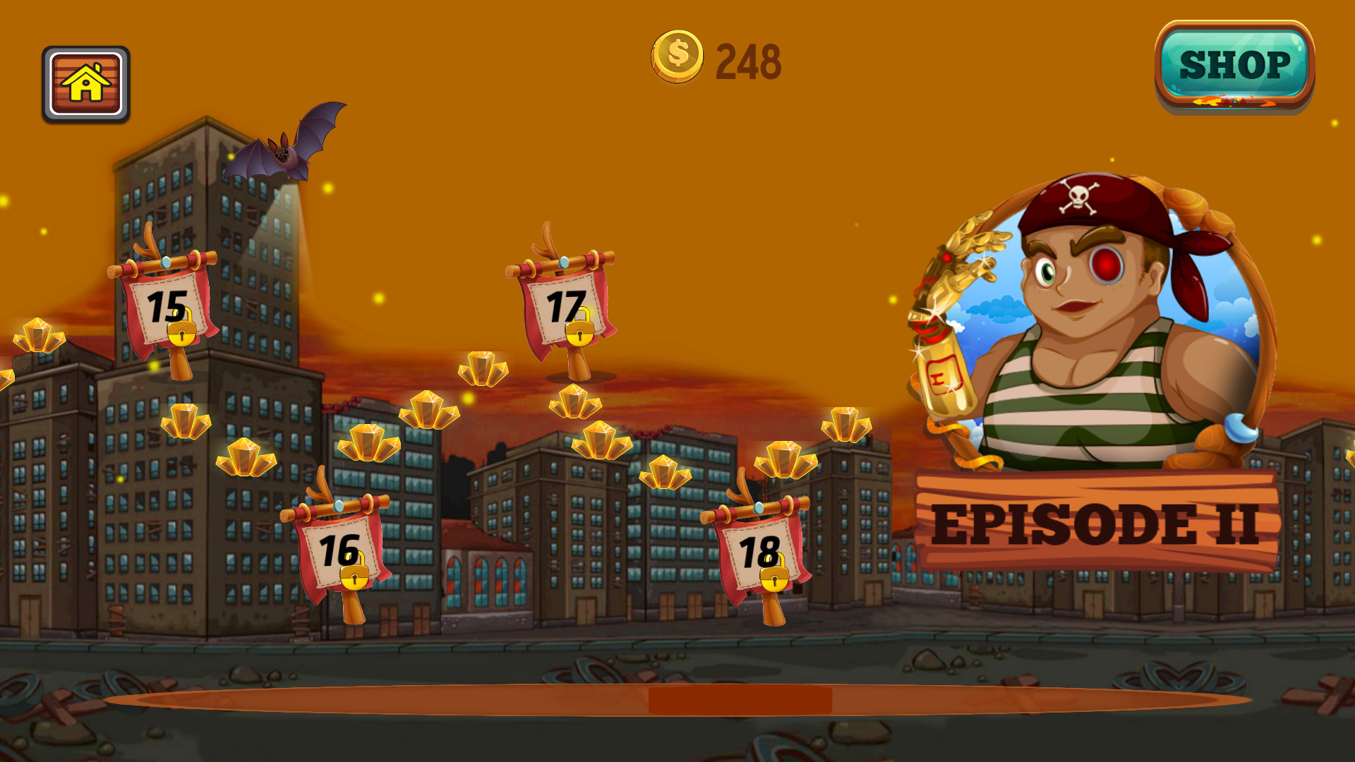 Captain vs Sky Pirates - Post Apocalyptic City screenshot