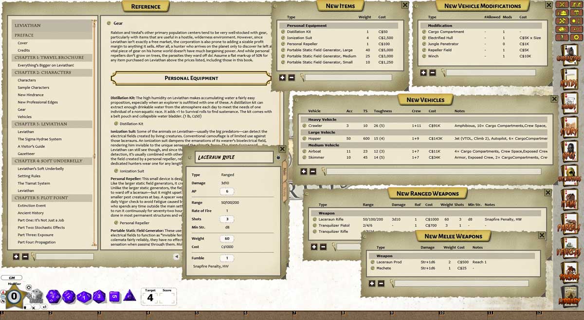 Fantasy Grounds - The Last Parsec: Leviathan (Savage Worlds) screenshot