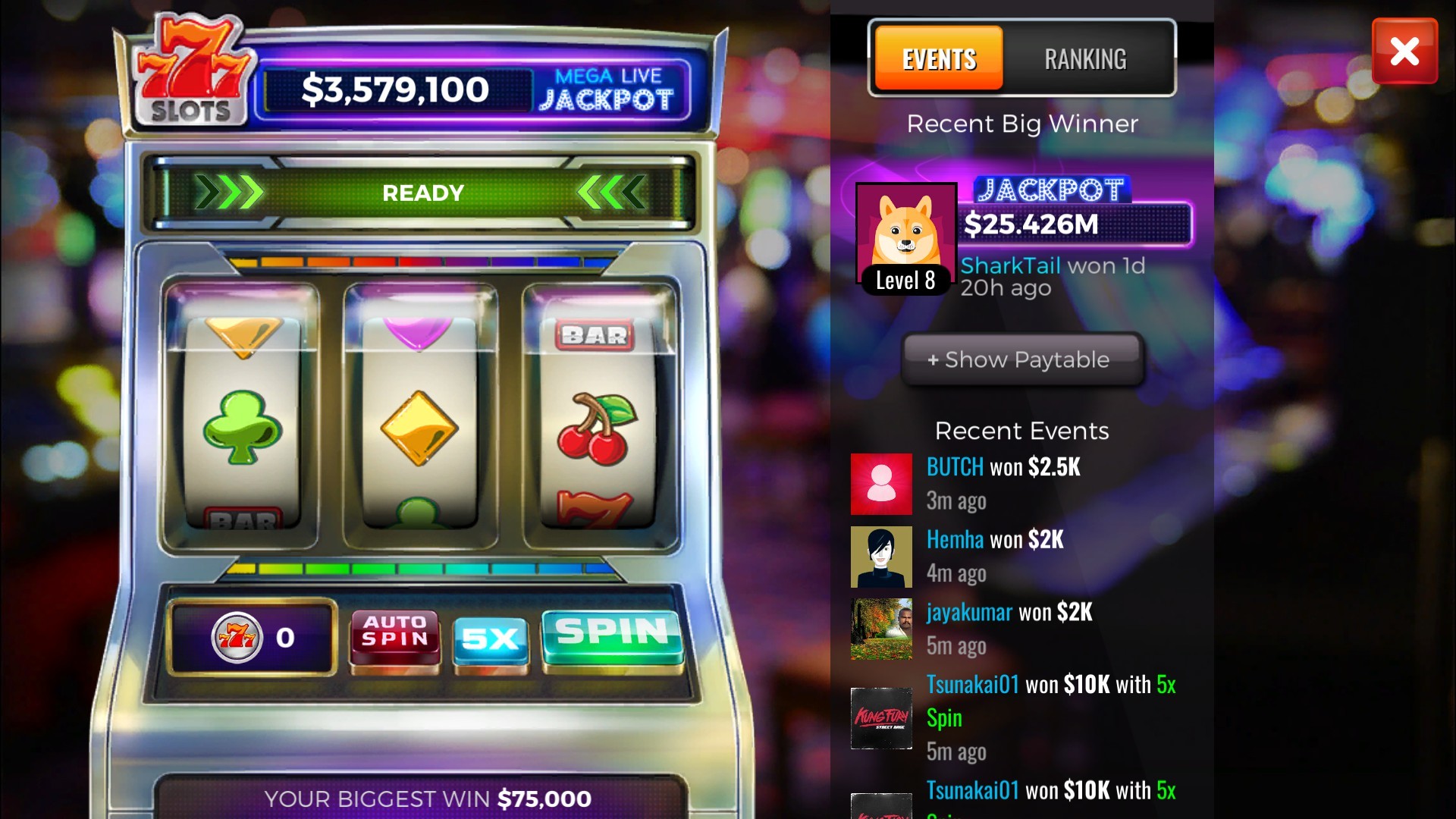 Poker Legends: Texas Hold'em Poker Tournaments screenshot