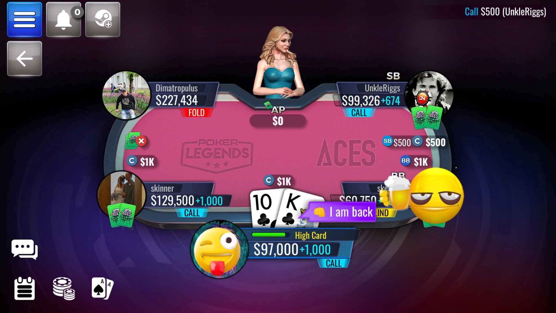 Poker Legends: Texas Hold'em Poker Tournaments screenshot