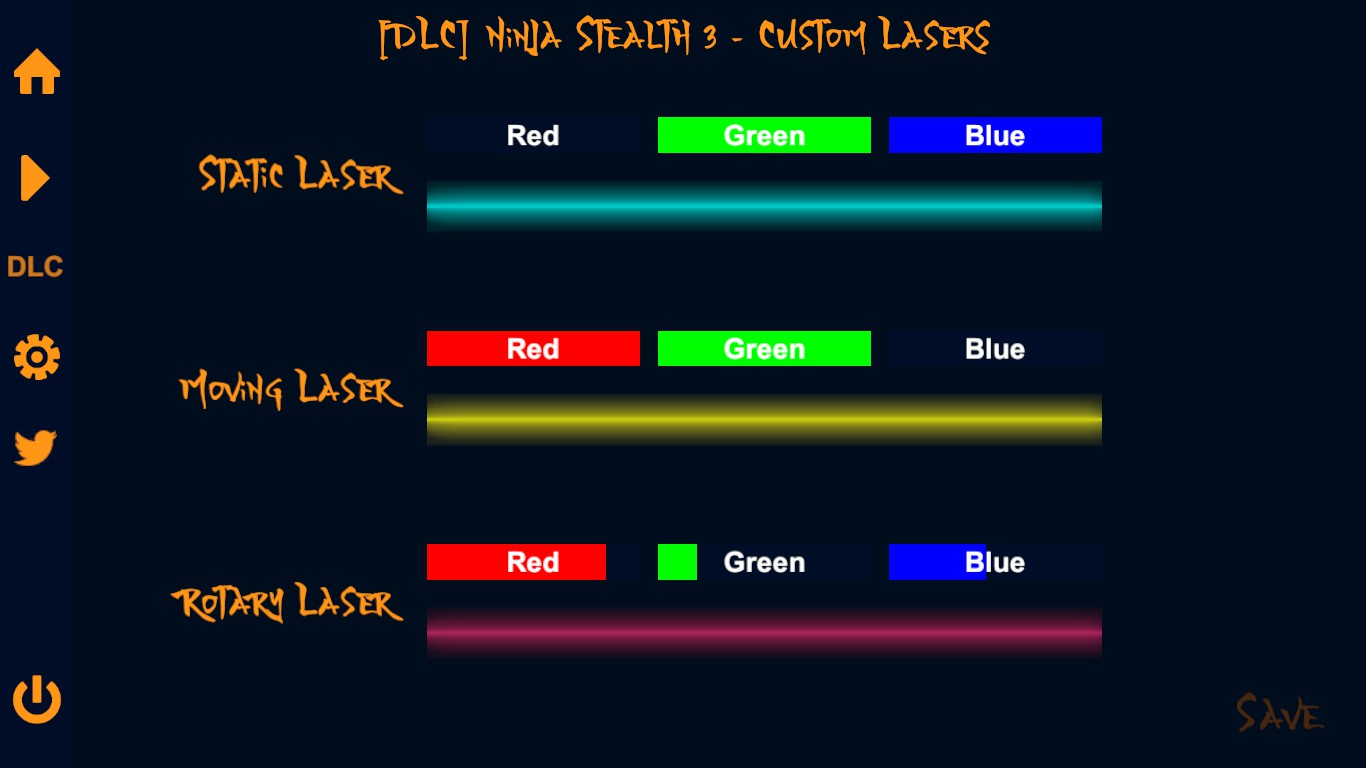 Ninja Stealth 3 - Custom Lasers screenshot