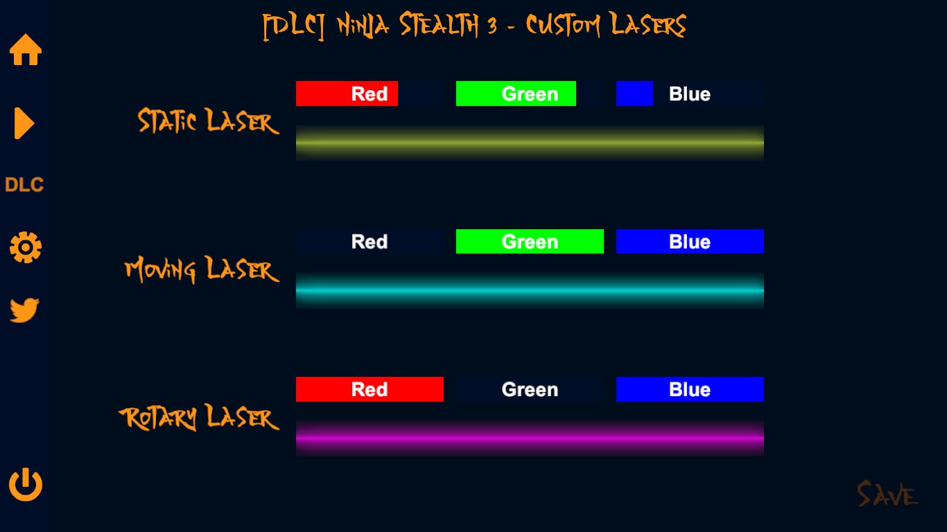 Ninja Stealth 3 - Custom Lasers screenshot