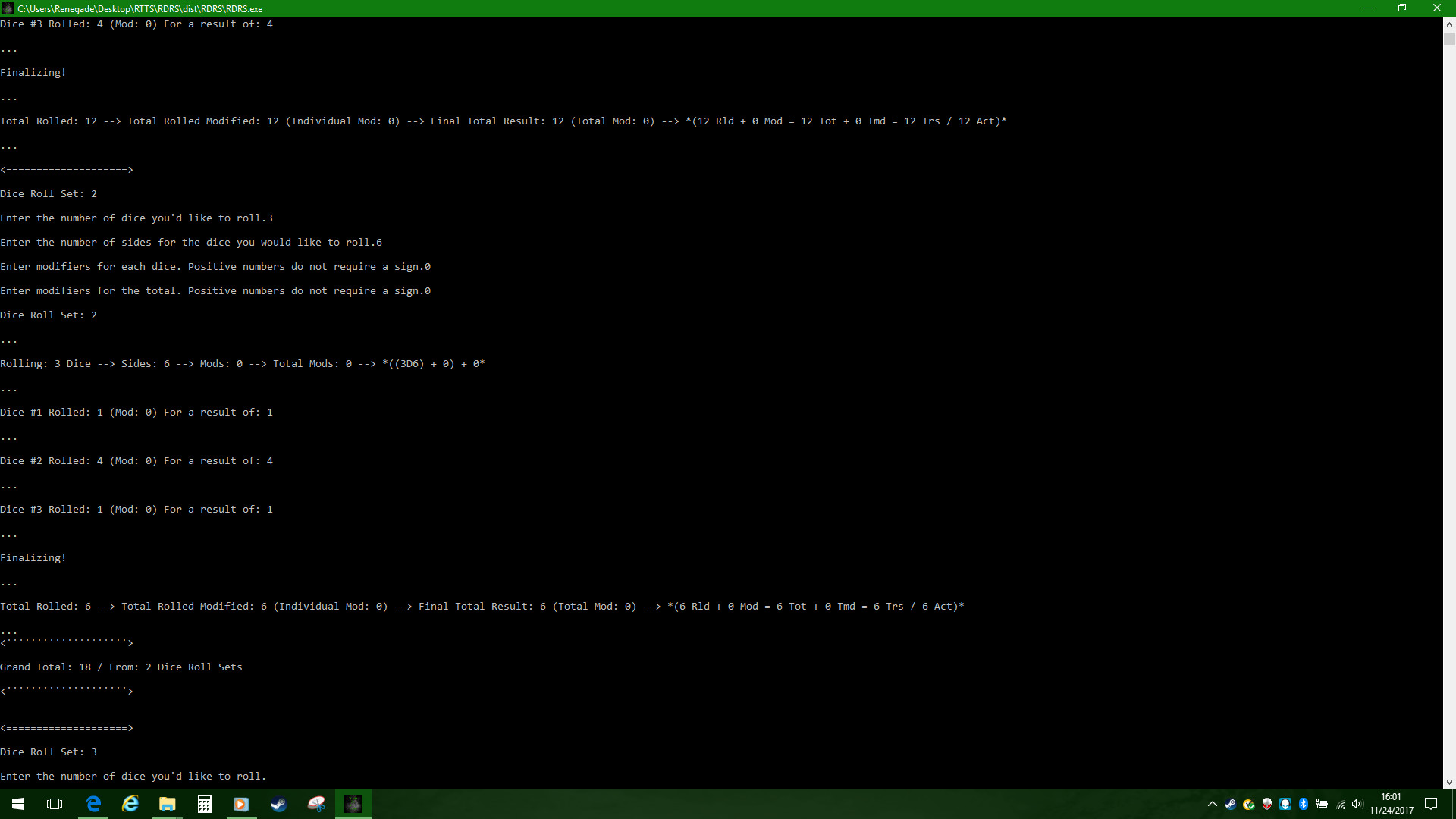 Renegade Tabletop Tools System screenshot