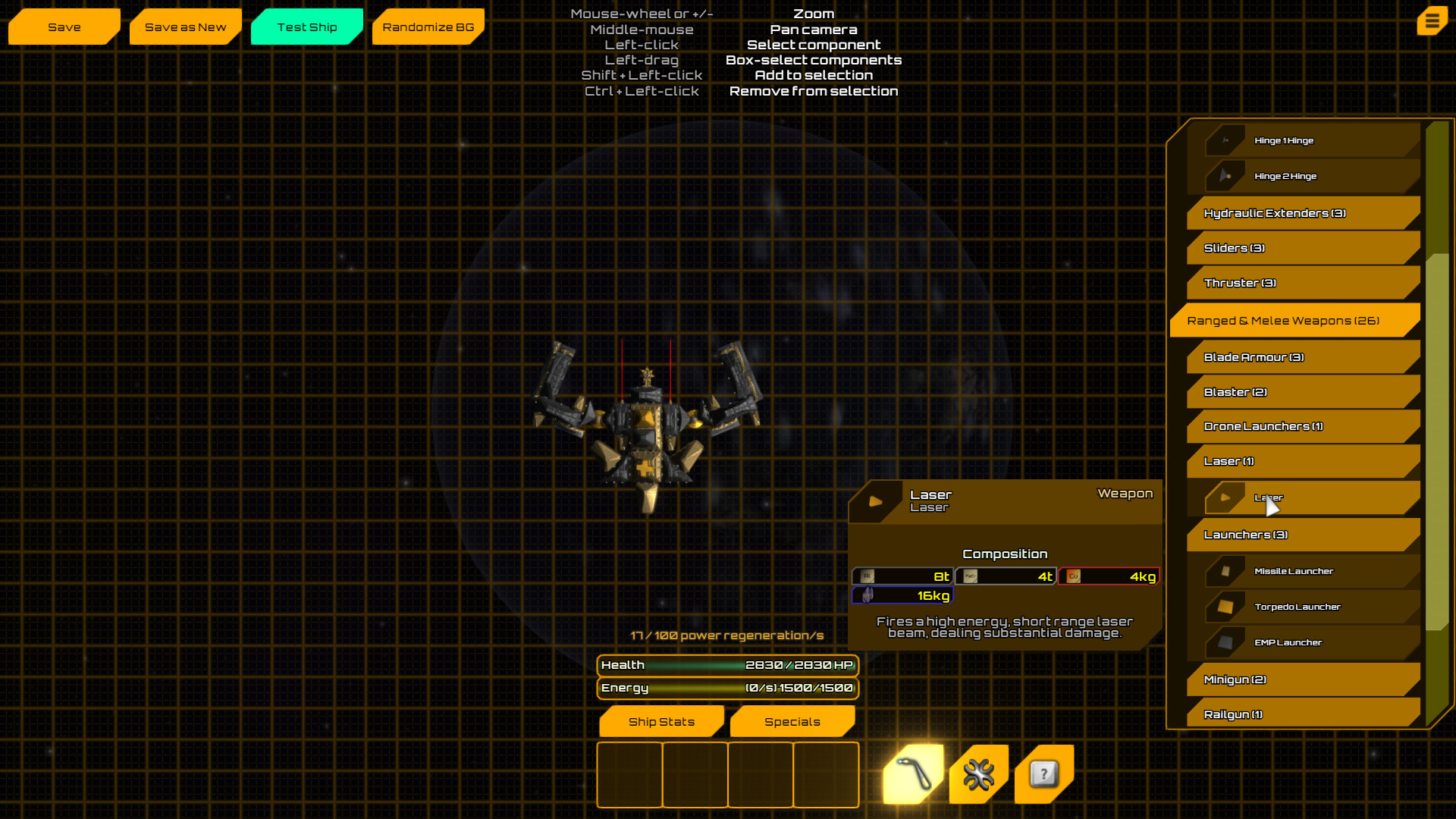 Advanced Mechanized Spacecraft screenshot