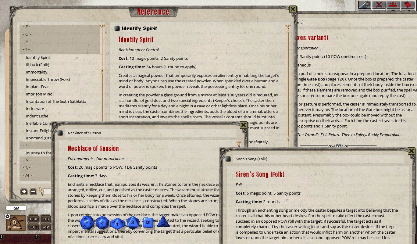 Fantasy Grounds - The Grand Grimoire of Cthulhu Mythos Magic (CoC7E) screenshot