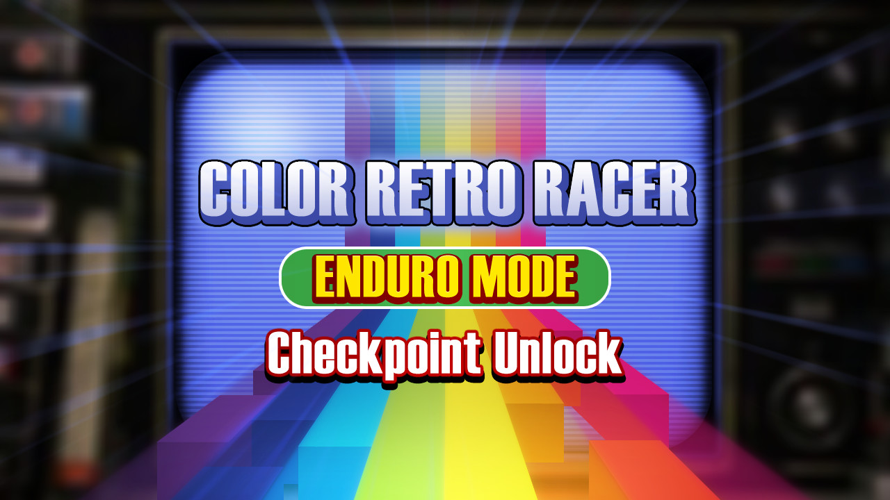 COLOR RETRO RACER : ENDURO MODE *Checkpoint Unlock* screenshot
