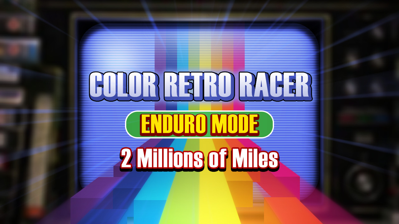 COLOR RETRO RACER : ENDURO MODE *2 Millions of Miles* screenshot