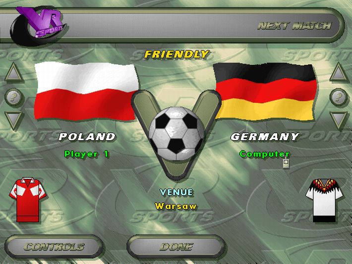 VR Soccer '96 screenshot
