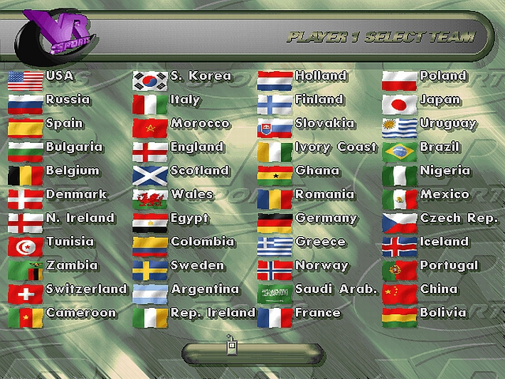 VR Soccer '96 screenshot