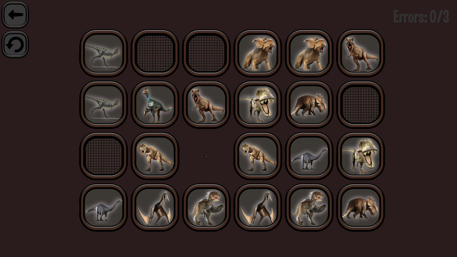 Animals Memory: Dinosaurs screenshot