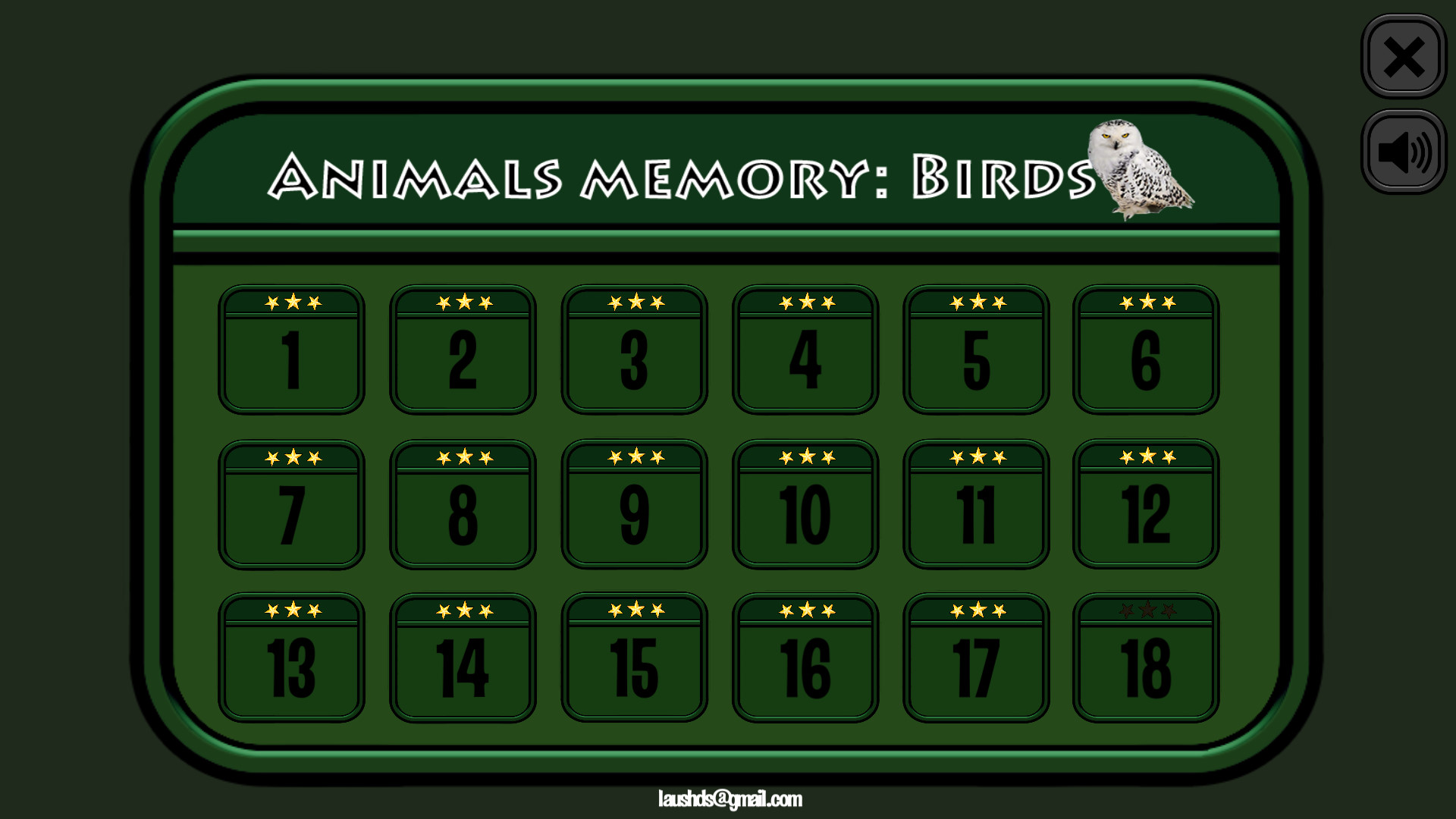 Animals Memory: Birds screenshot