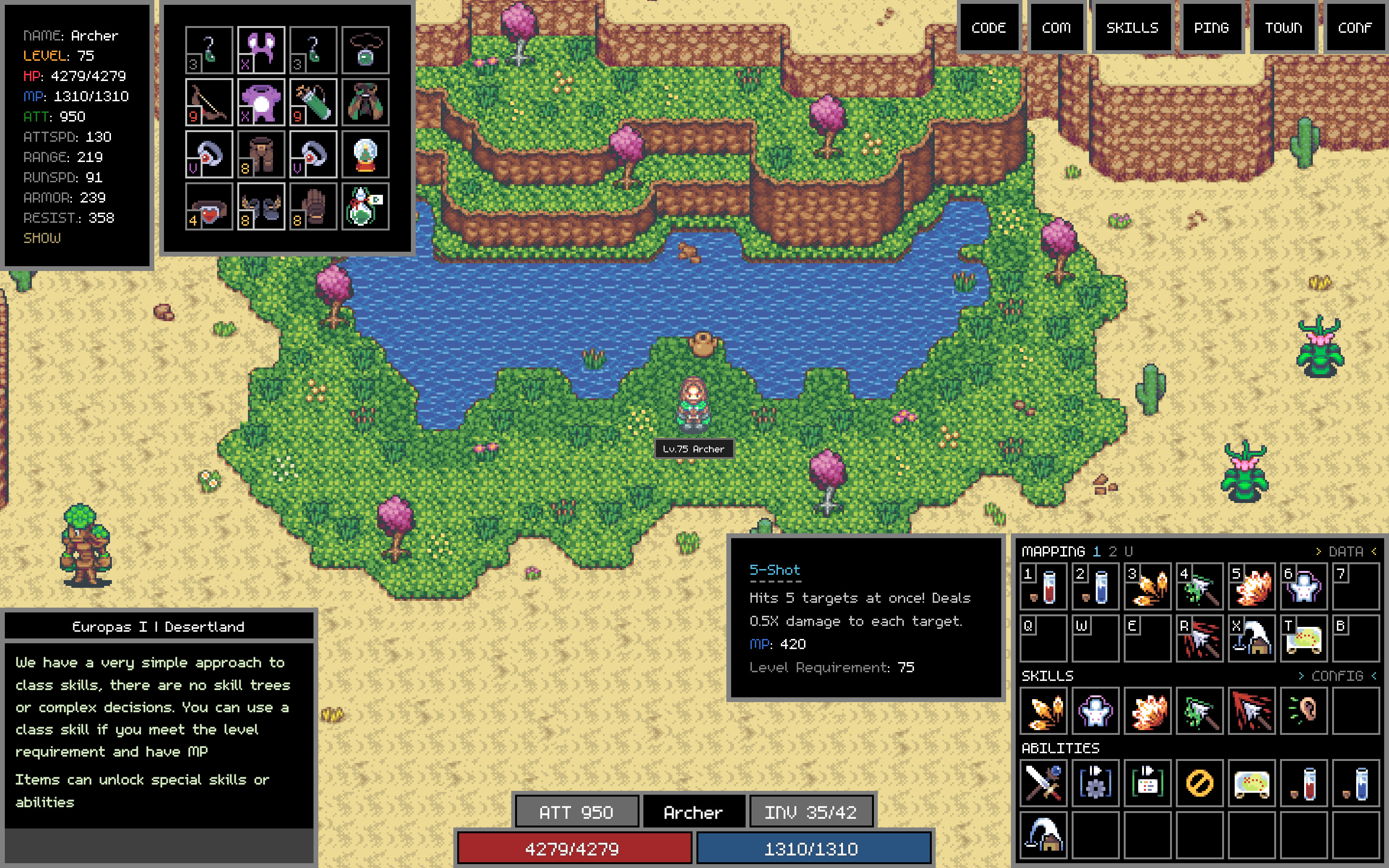 Adventure Land - The Code MMORPG screenshot