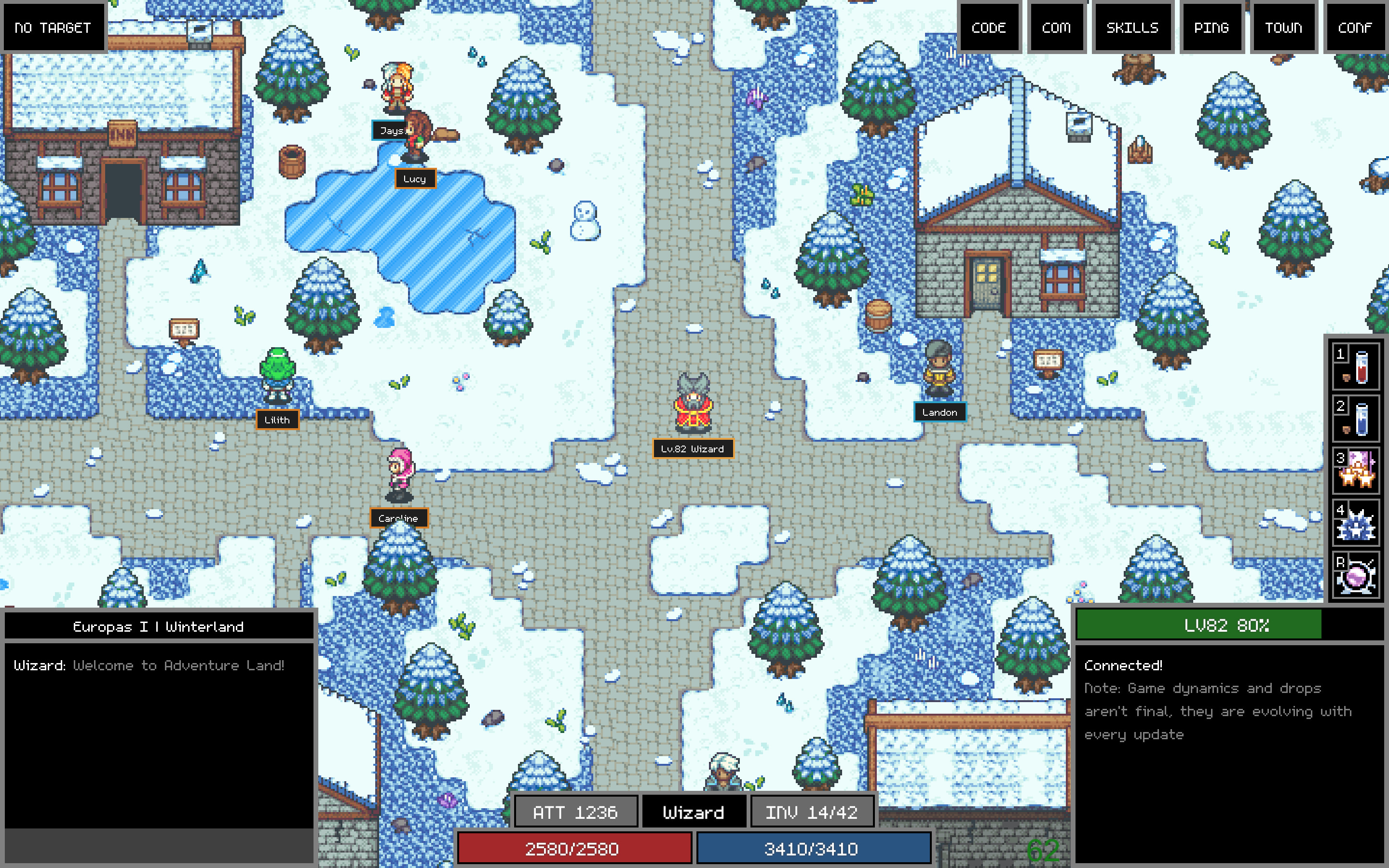 Adventure Land - The Code MMORPG screenshot