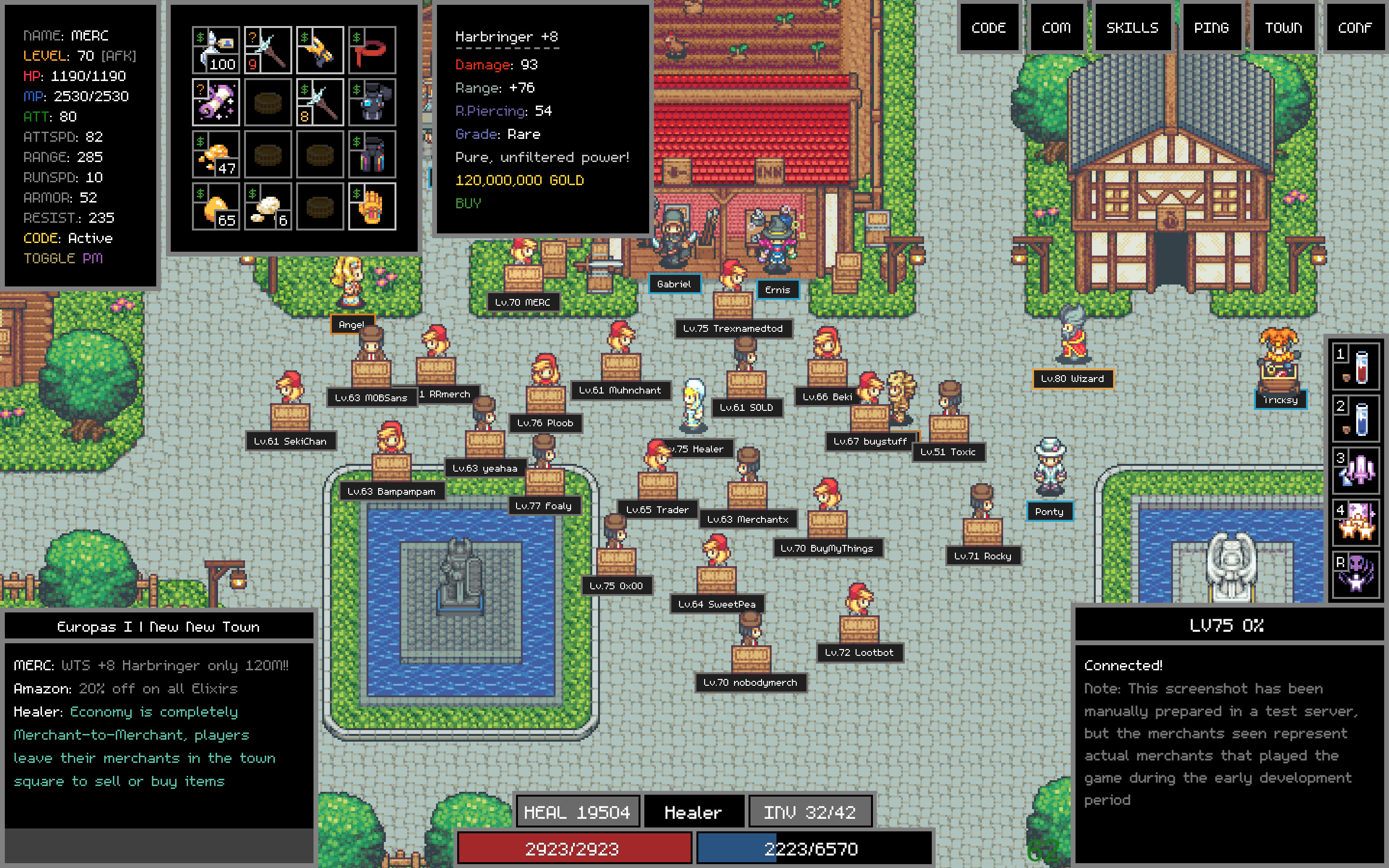 Adventure Land - The Code MMORPG screenshot