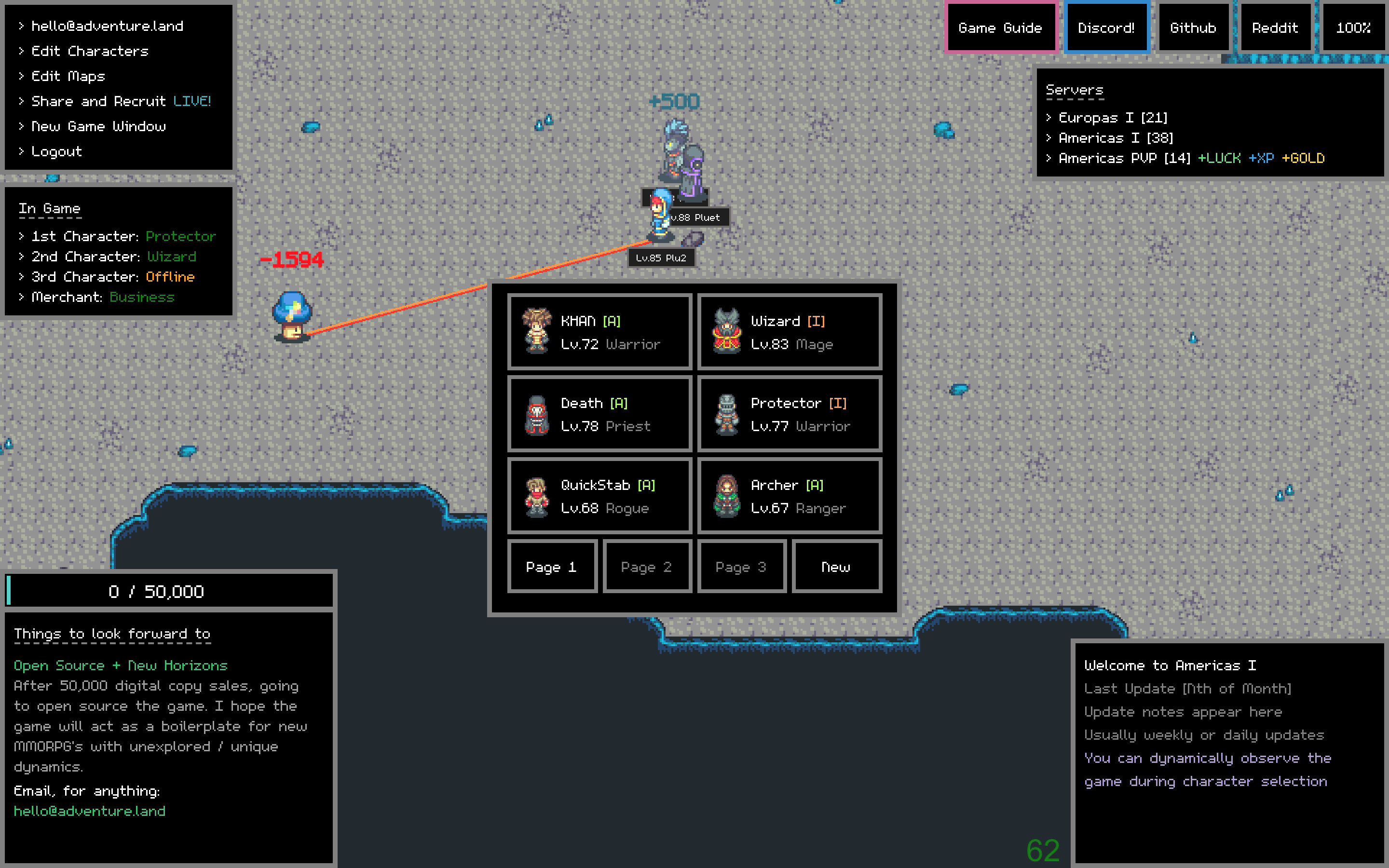 Adventure Land - The Code MMORPG screenshot