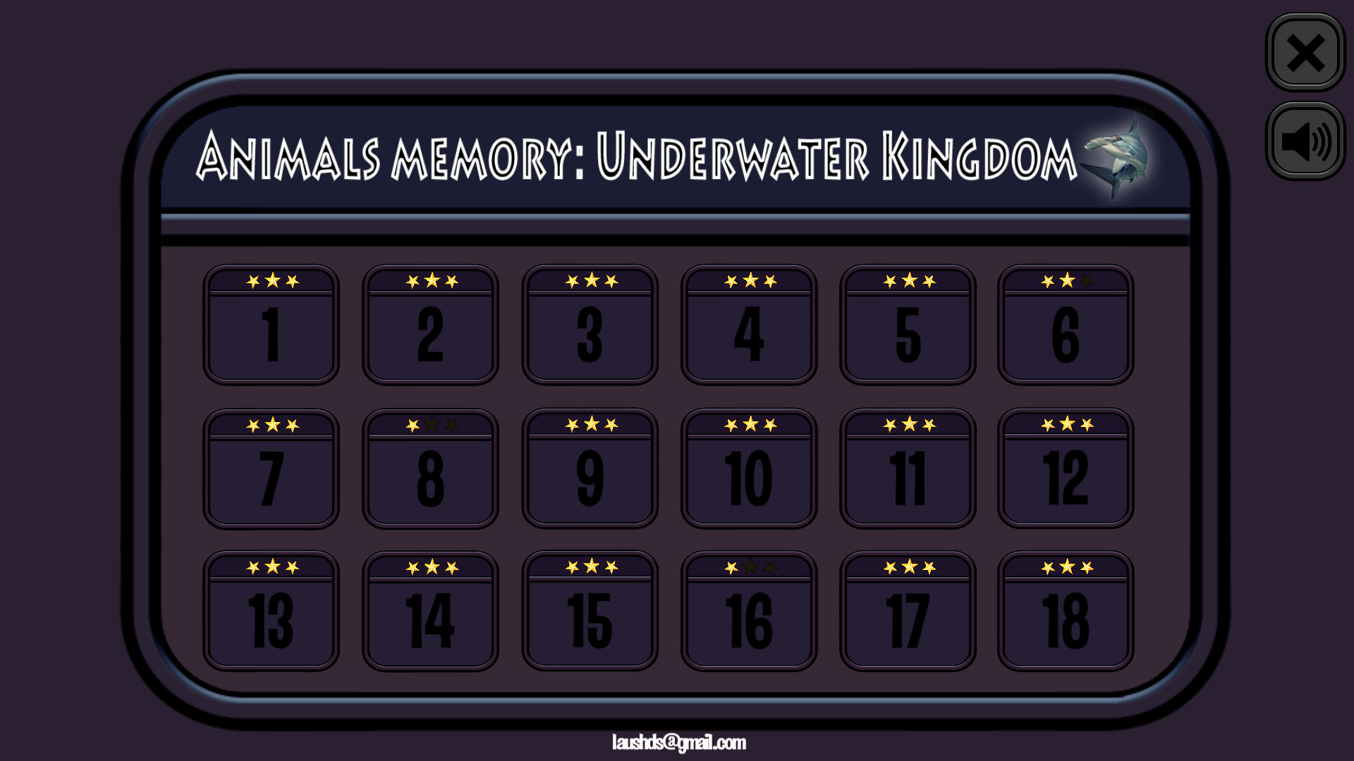 Animals Memory: Underwater Kingdom screenshot