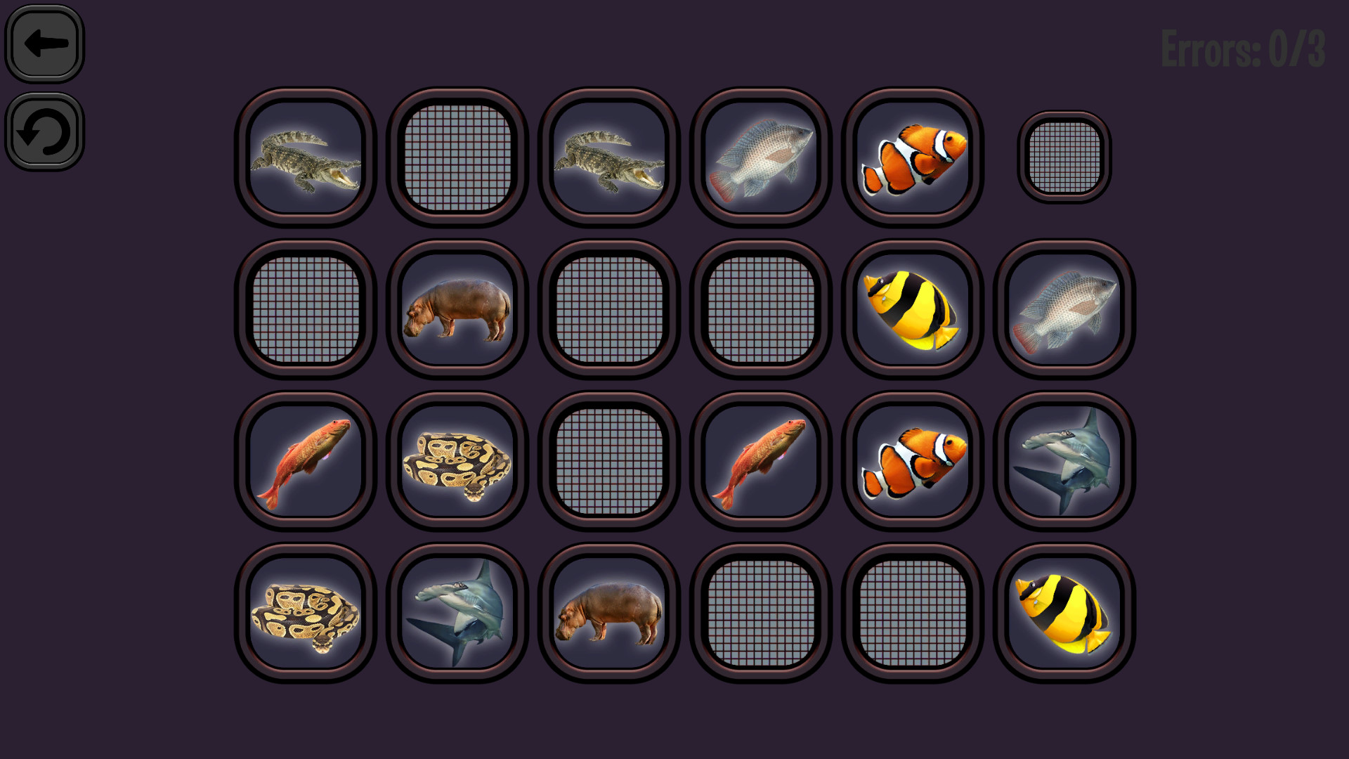 Animals Memory: Underwater Kingdom screenshot
