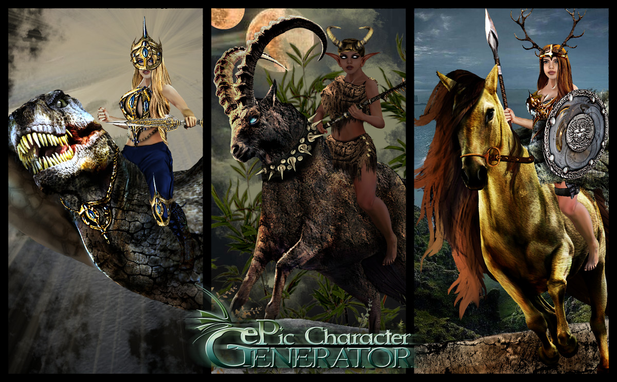 ePic Character Generator - Season #3: Female Rider screenshot