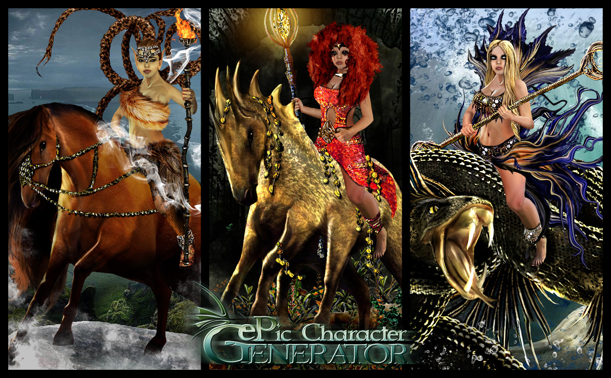 ePic Character Generator - Season #3: Female Rider screenshot