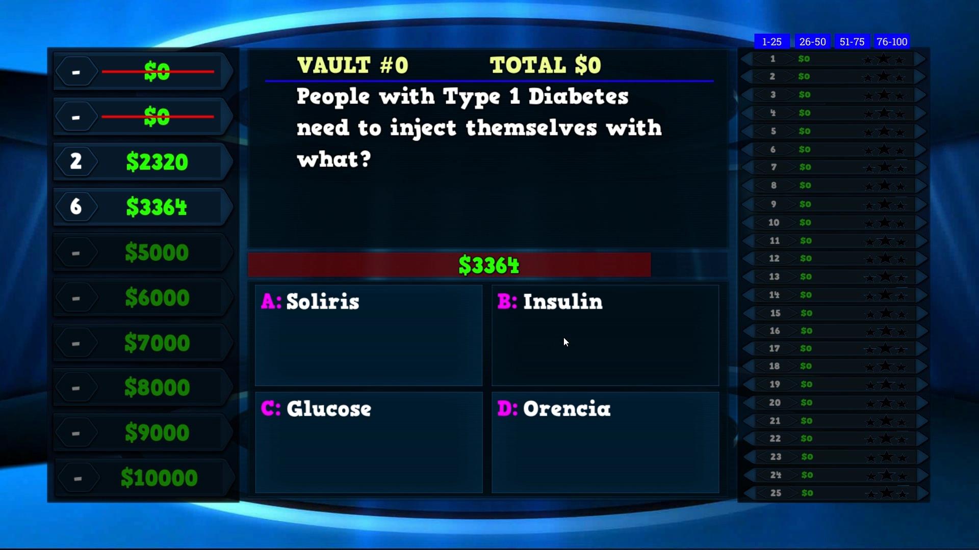 Trivia Vault: Health Trivia Deluxe screenshot