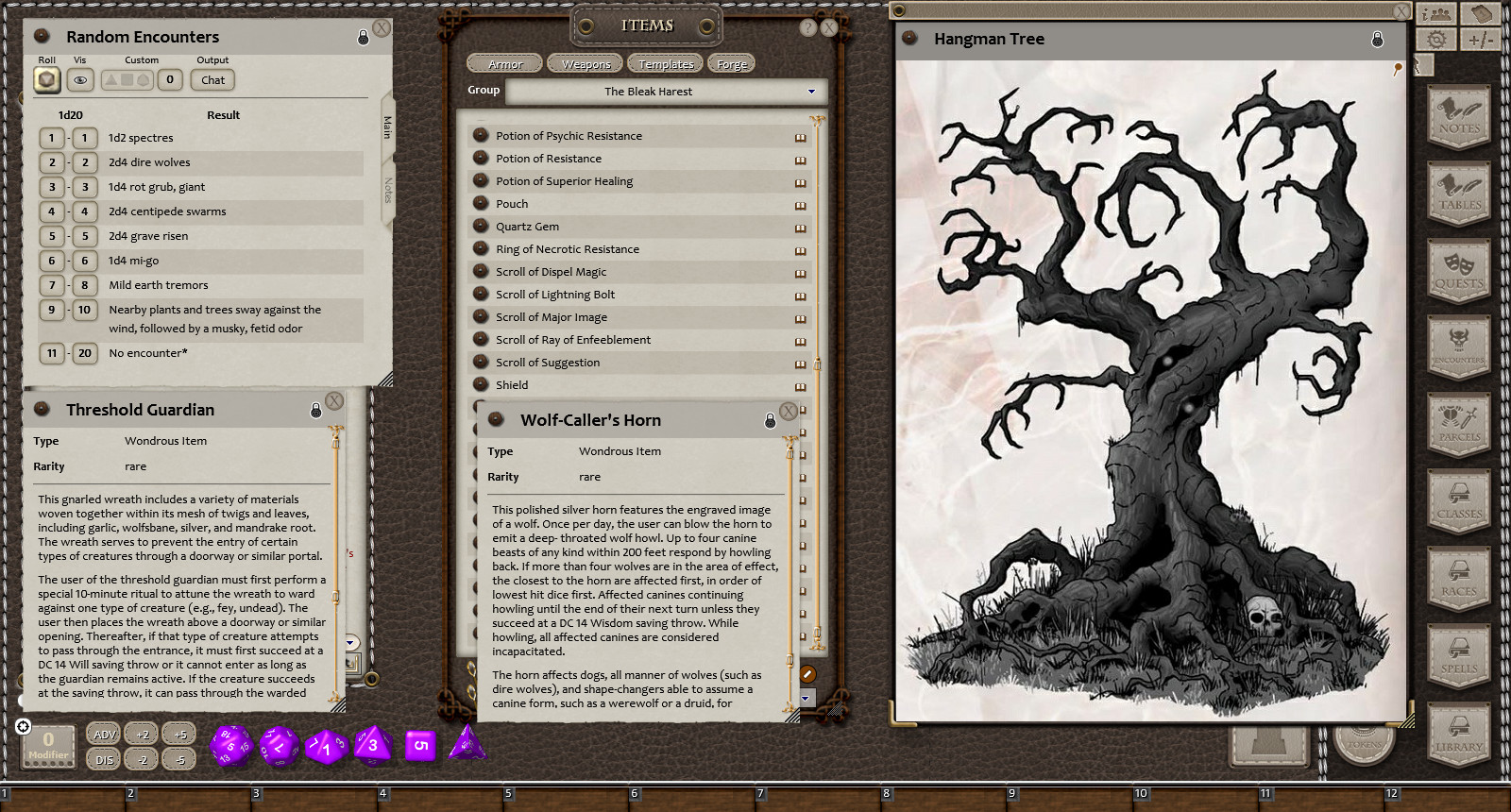 Fantasy Grounds - The Bleak Harvest (5E) screenshot