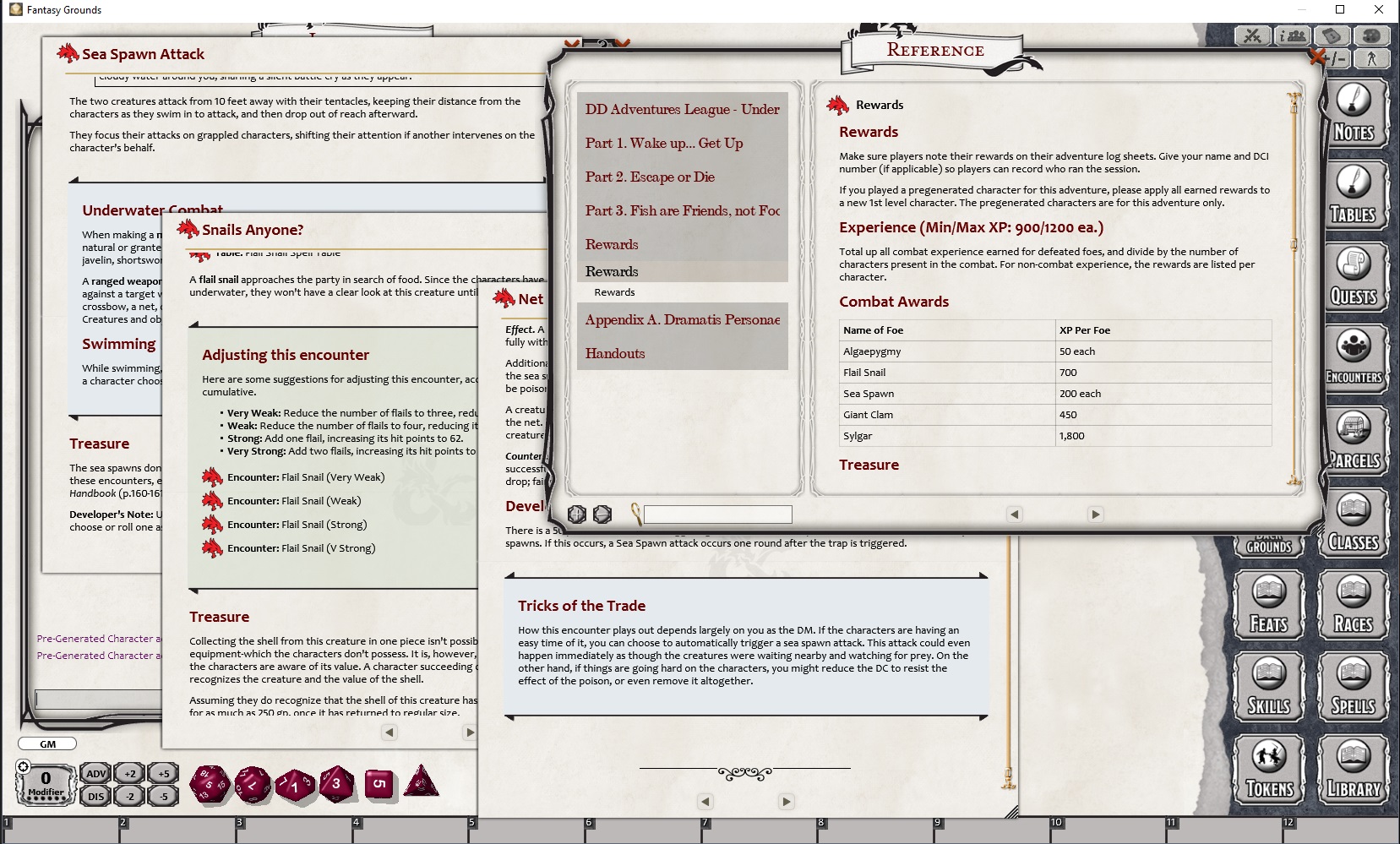 Fantasy Grounds - D&D DDIA-XGE Underworld Speculation screenshot