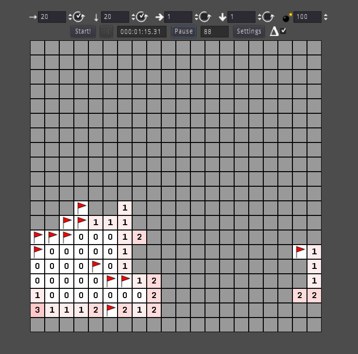 4D Minesweeper screenshot
